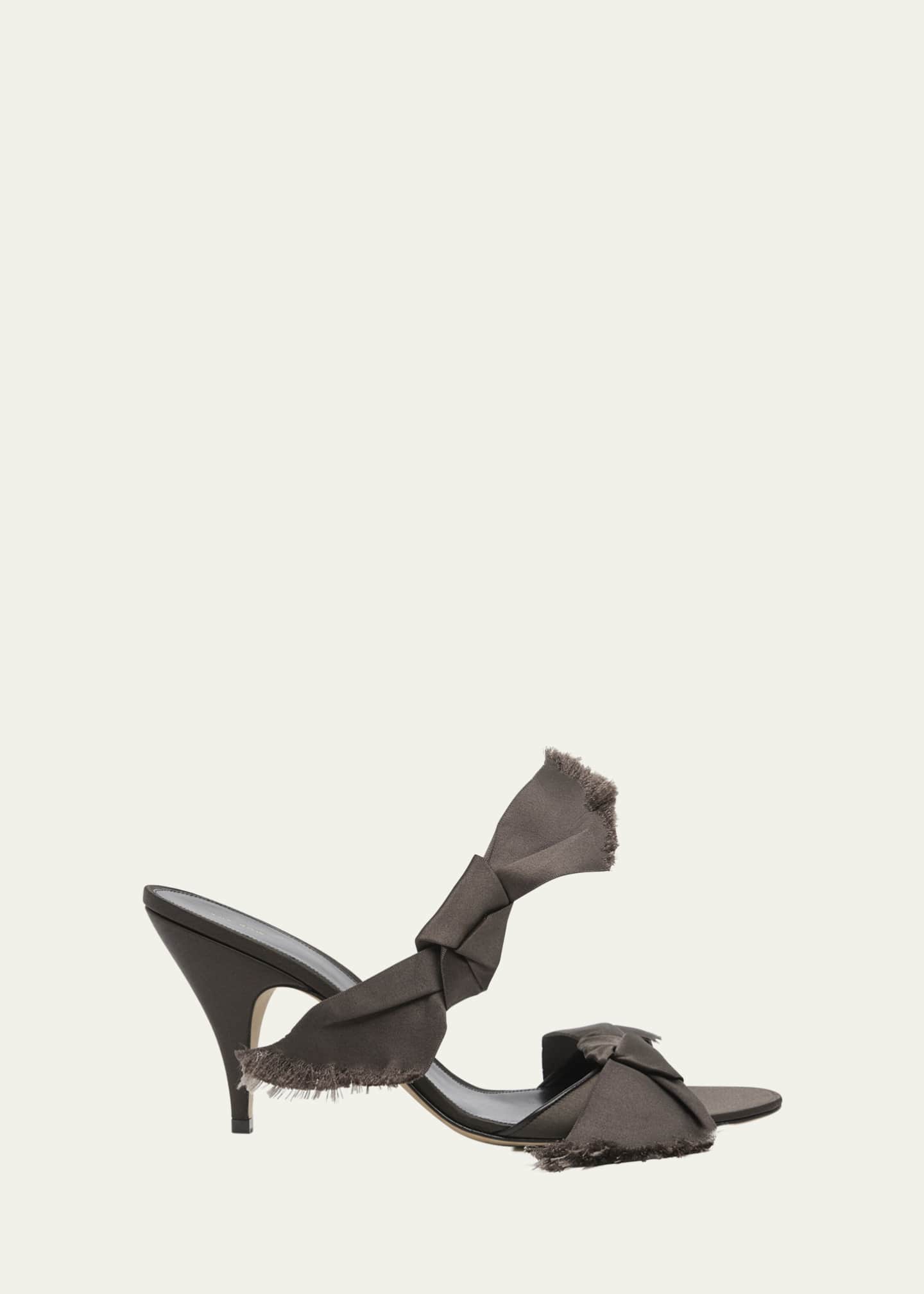 THE ROW Vika Silk Knot Slide Sandals Image 1 of 6