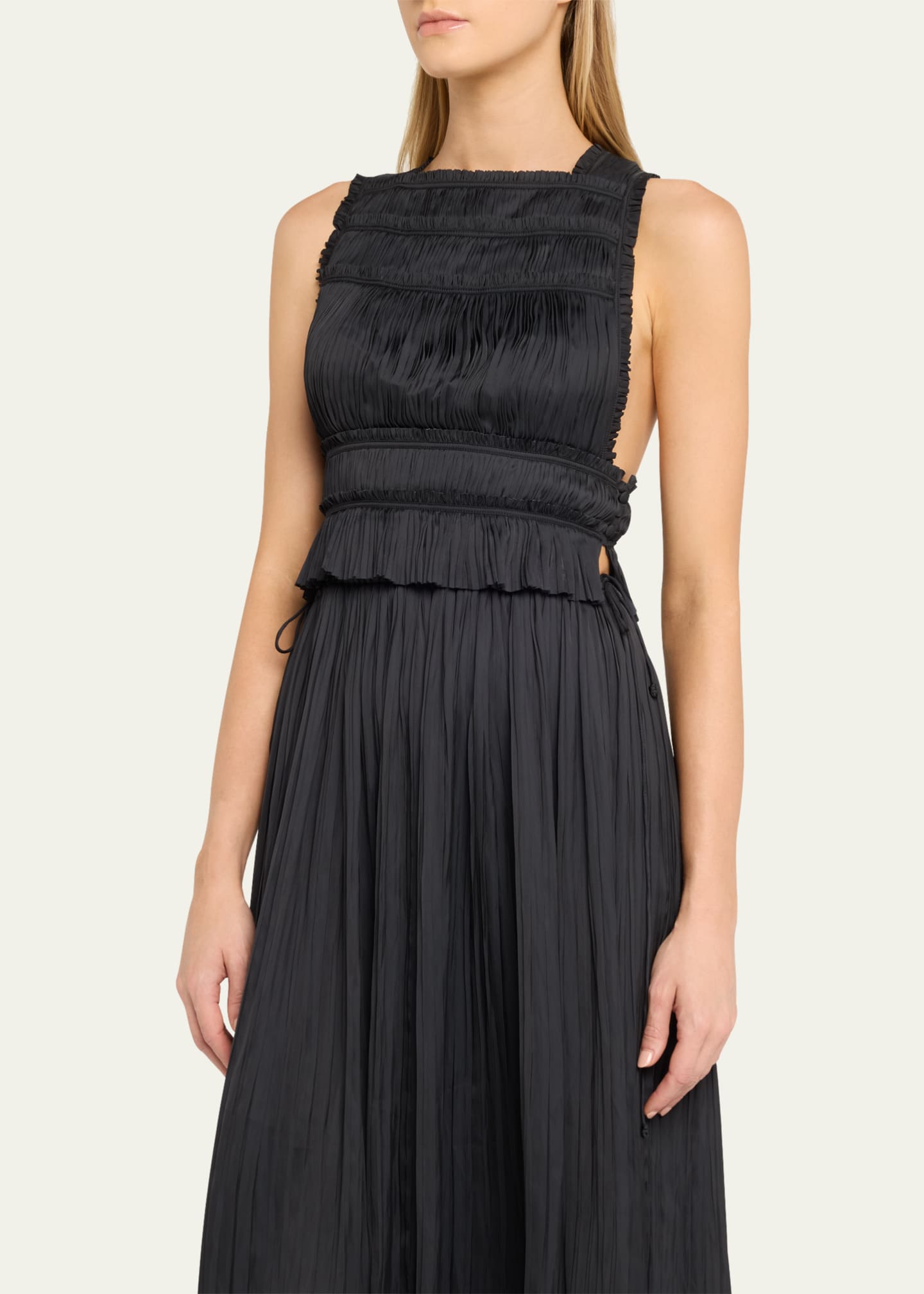 Ulla Johnson Ziva Pleated Crop Top Image 4 of 5