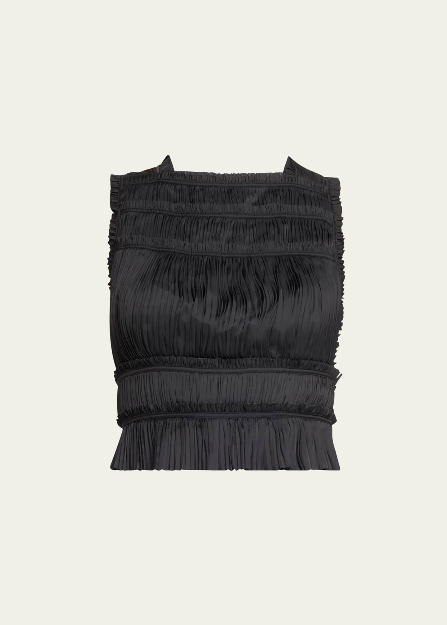 Ulla Johnson Ziva Pleated Crop Top Image 1 of 5