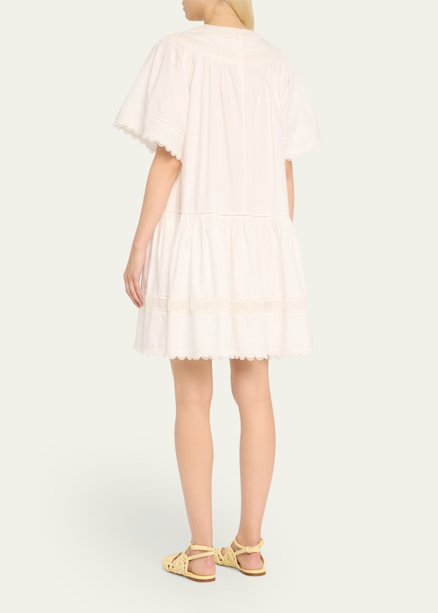 Ulla Johnson Oumi Cotton Lace Mini Dress Image 3 of 5