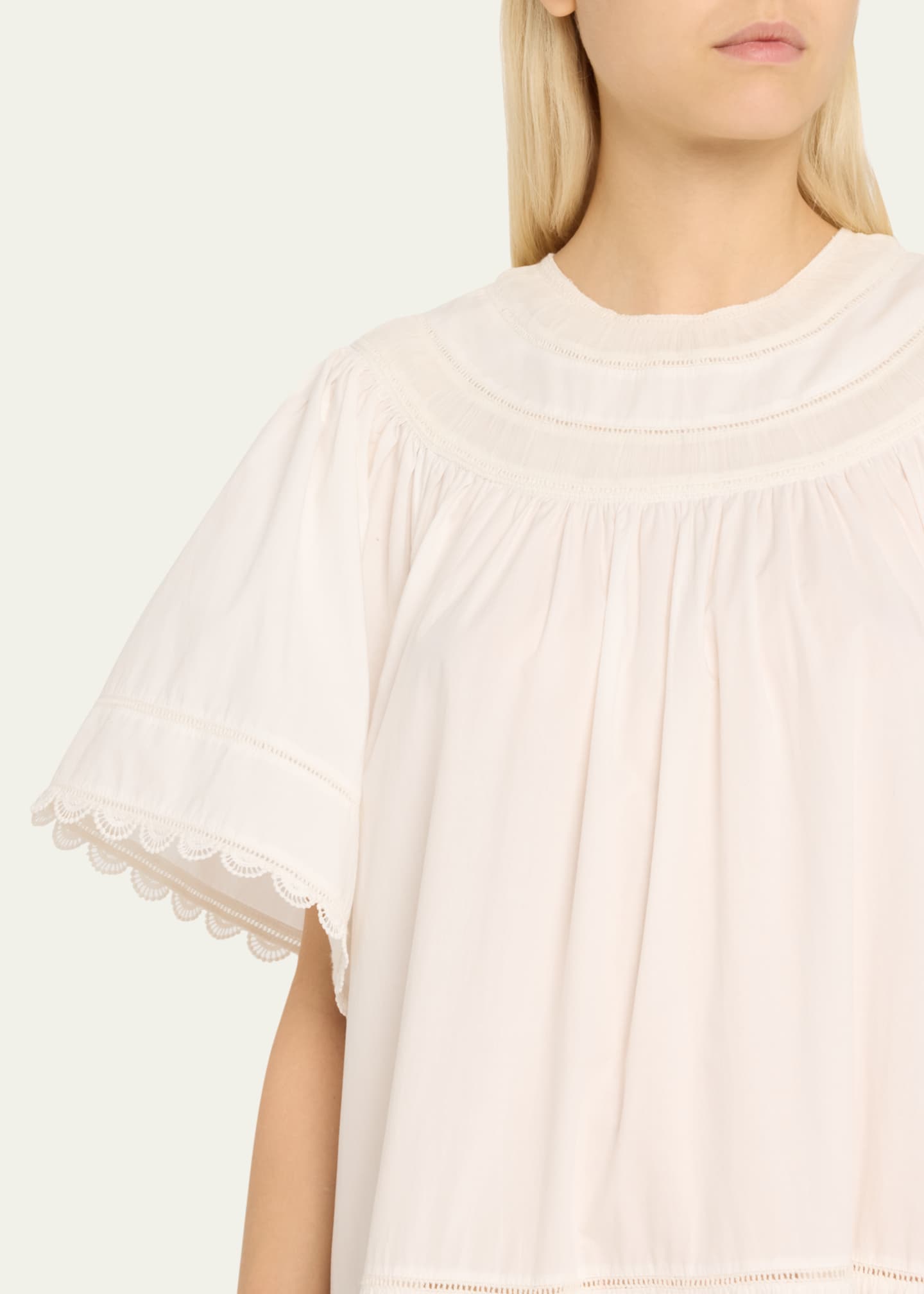 Ulla Johnson Oumi Cotton Lace Mini Dress Image 5 of 5