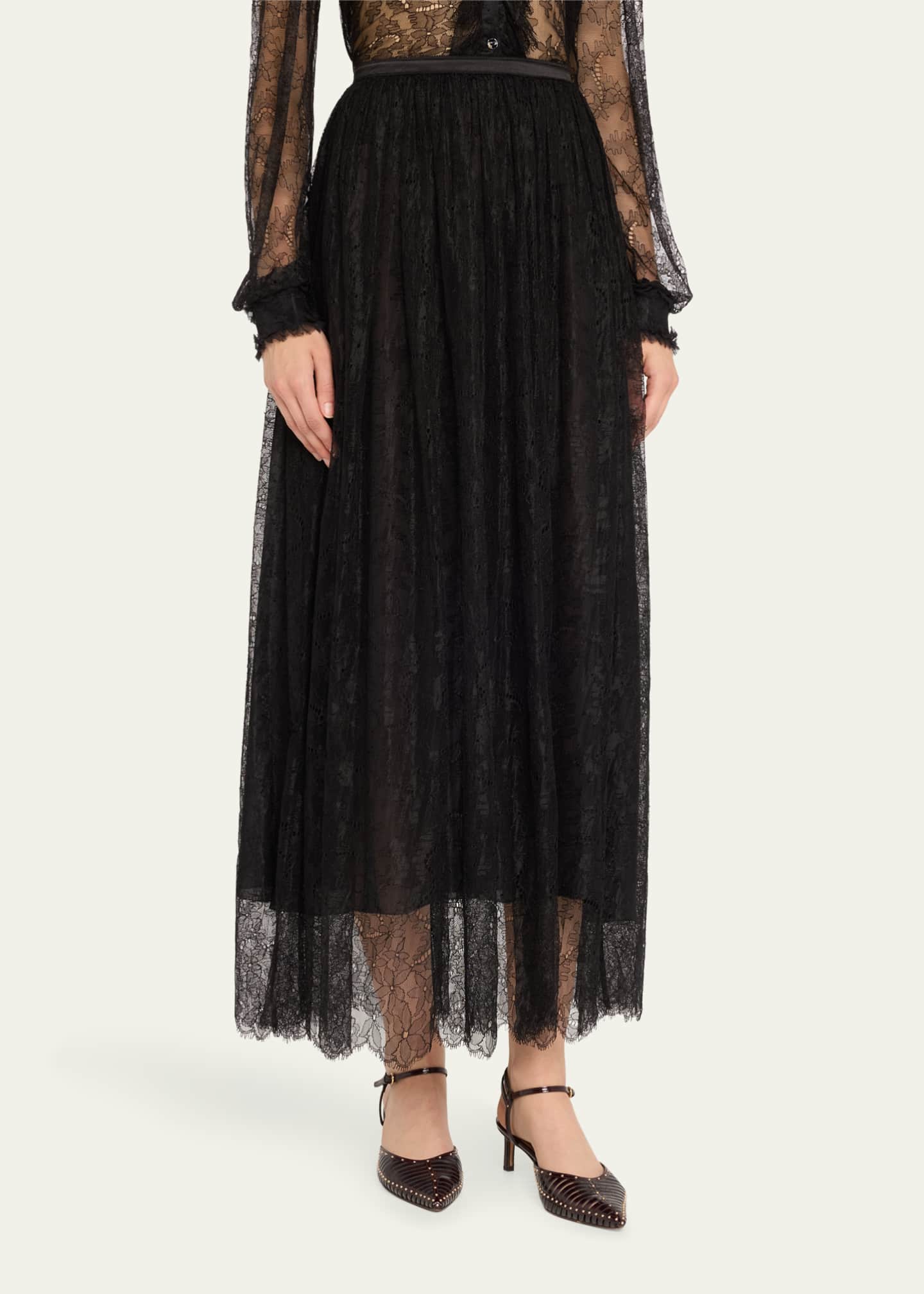 Ulla Johnson Amelie Lace Maxi Skirt Image 4 of 5