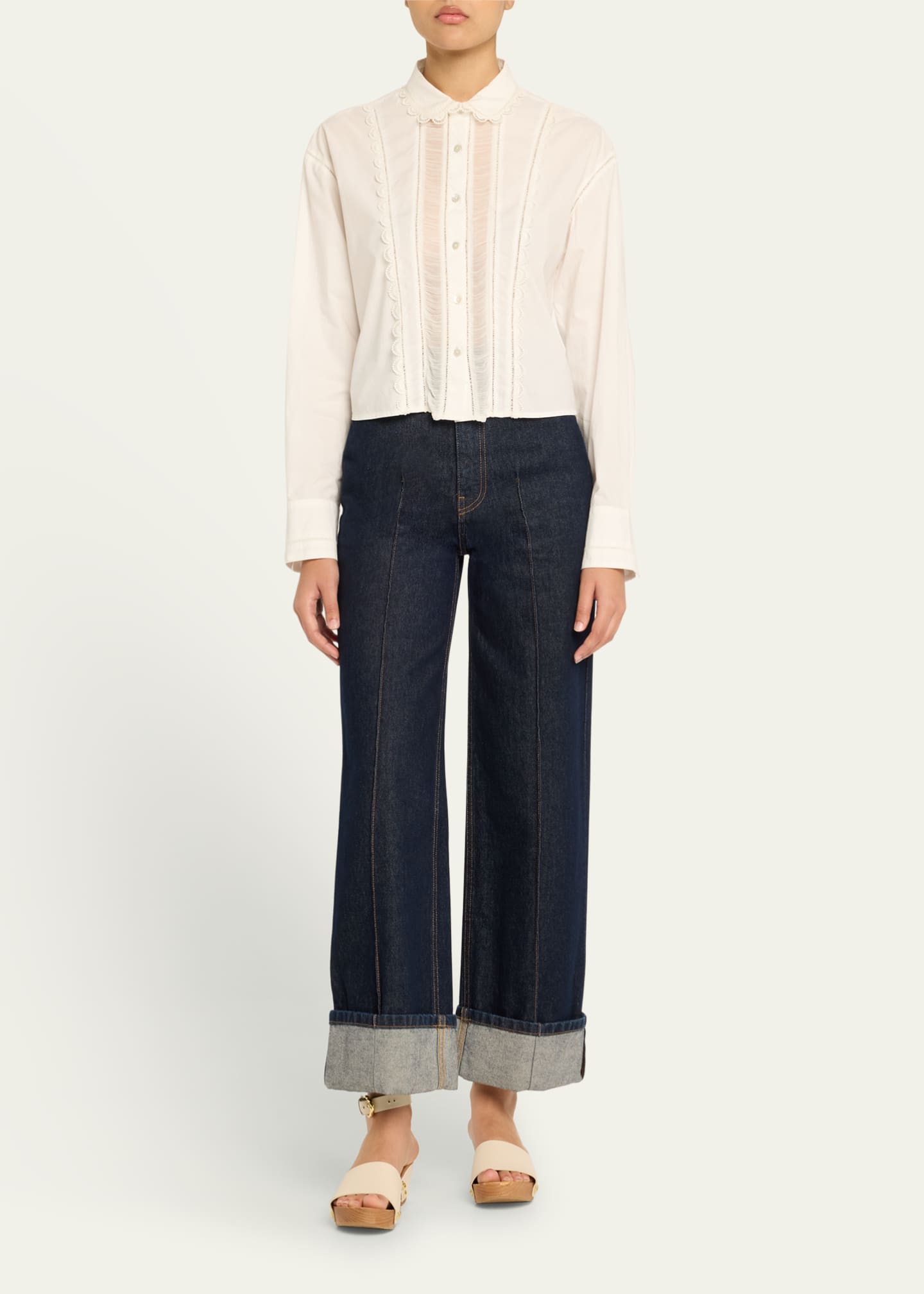 Ulla Johnson Samira Embroidered Blouse Image 2 of 5