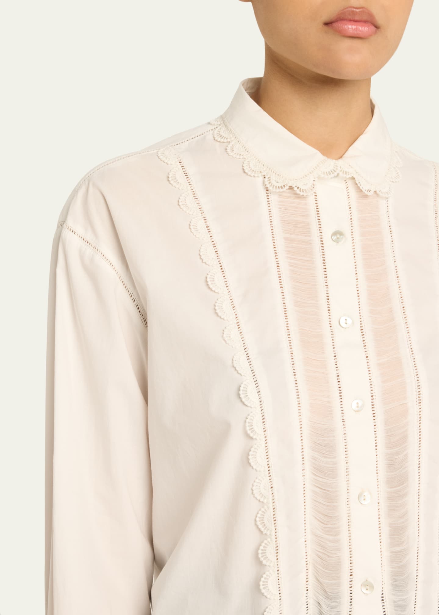 Ulla Johnson Samira Embroidered Blouse Image 5 of 5