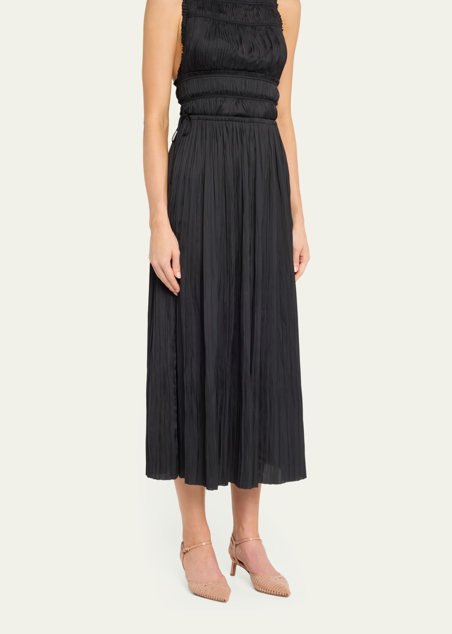 Ulla Johnson Ineze Pleated Midi Skirt Image 4 of 5