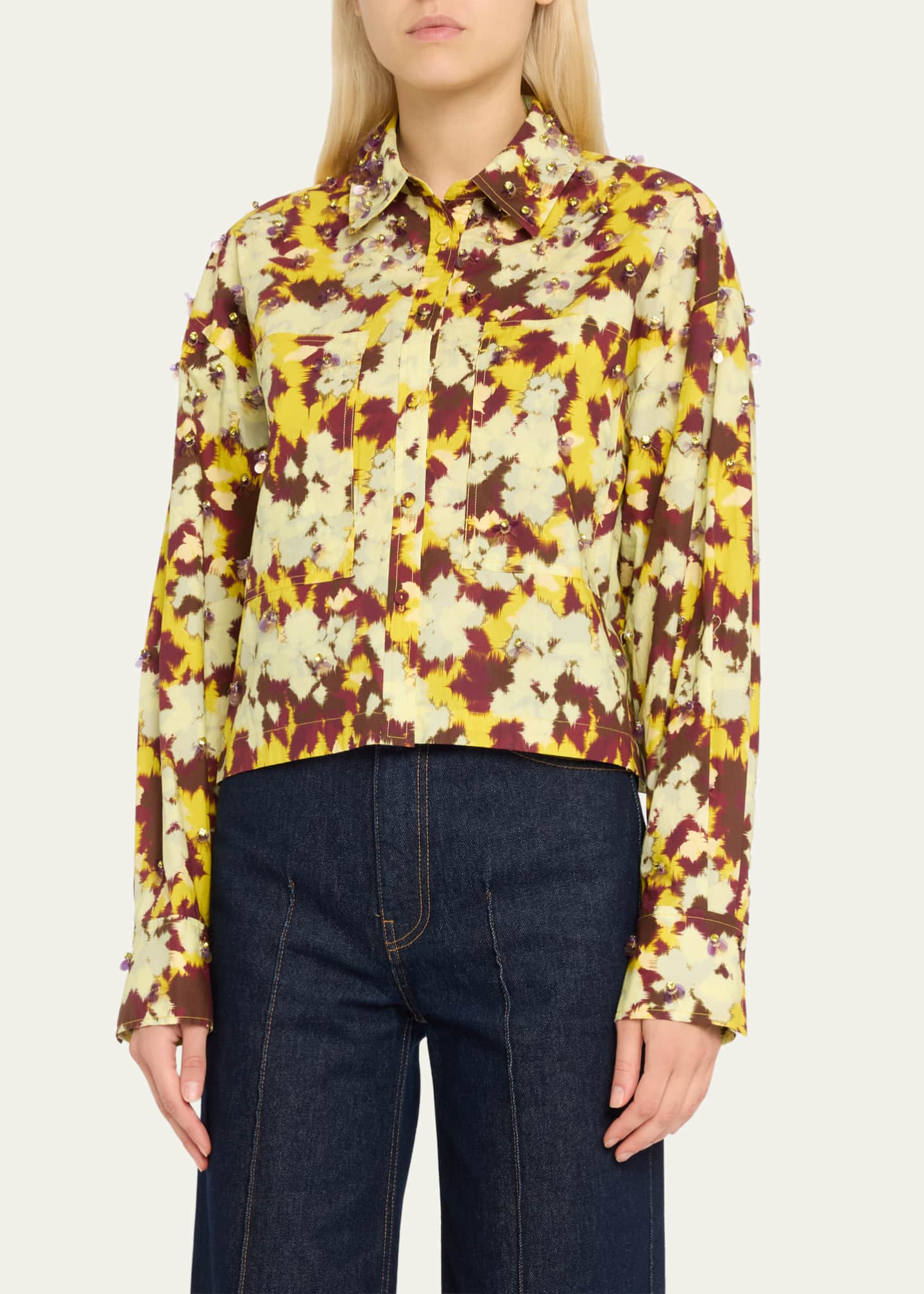 Ulla Johnson Aria Embellished Blouse Image 4 of 5