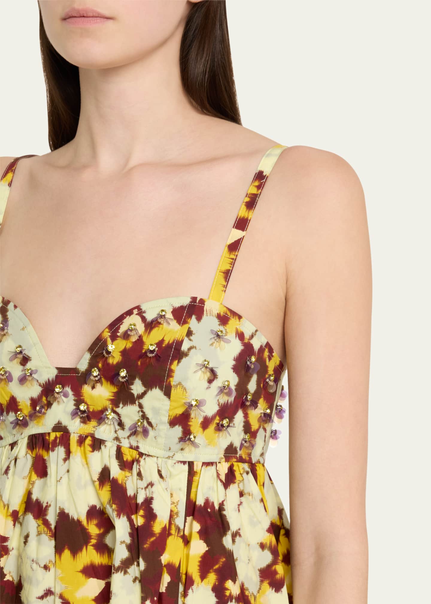 Ulla Johnson Harlan Embellished Empire-Waist Dress Image 5 of 5