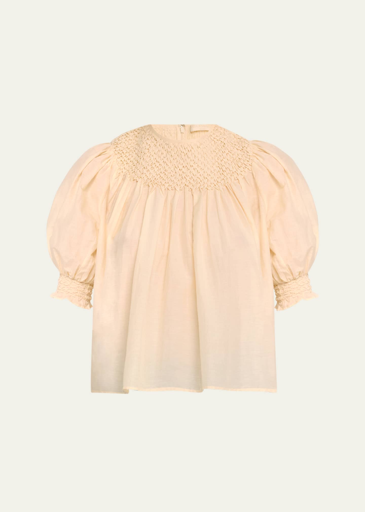 Ulla Johnson Alita Puff-Sleeve Blouse Image 1 of 5