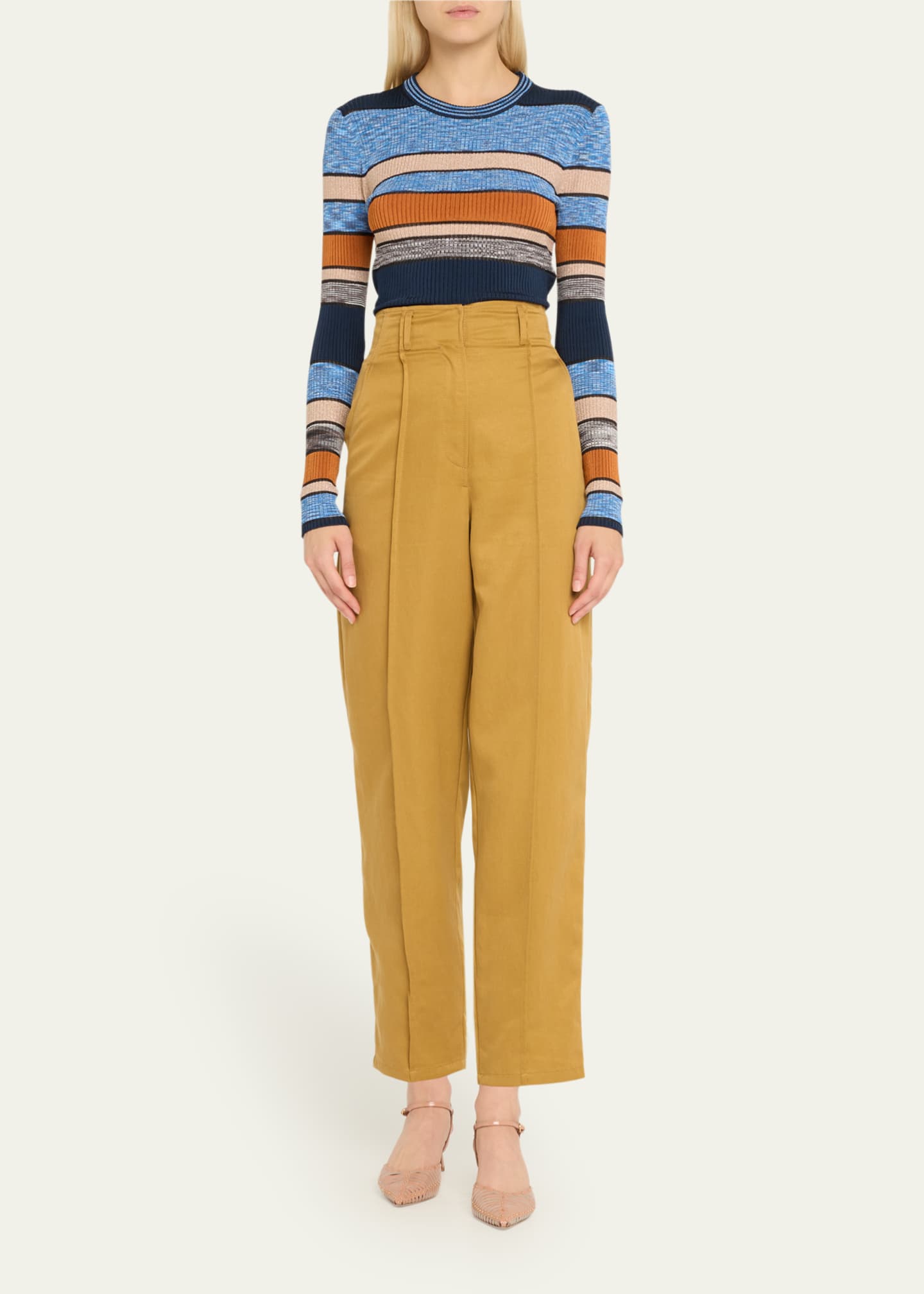 Ulla Johnson Denia Stripe Knit Top Image 2 of 5
