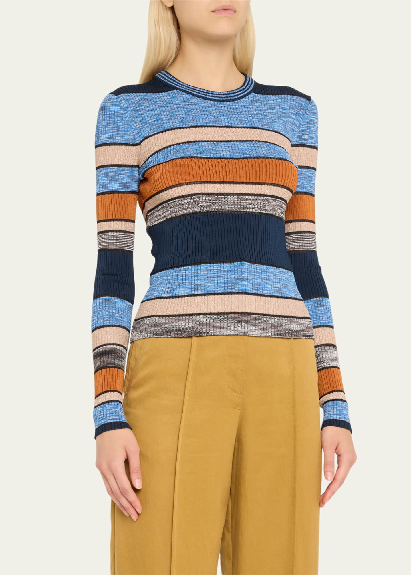 Ulla Johnson Denia Stripe Knit Top Image 4 of 5