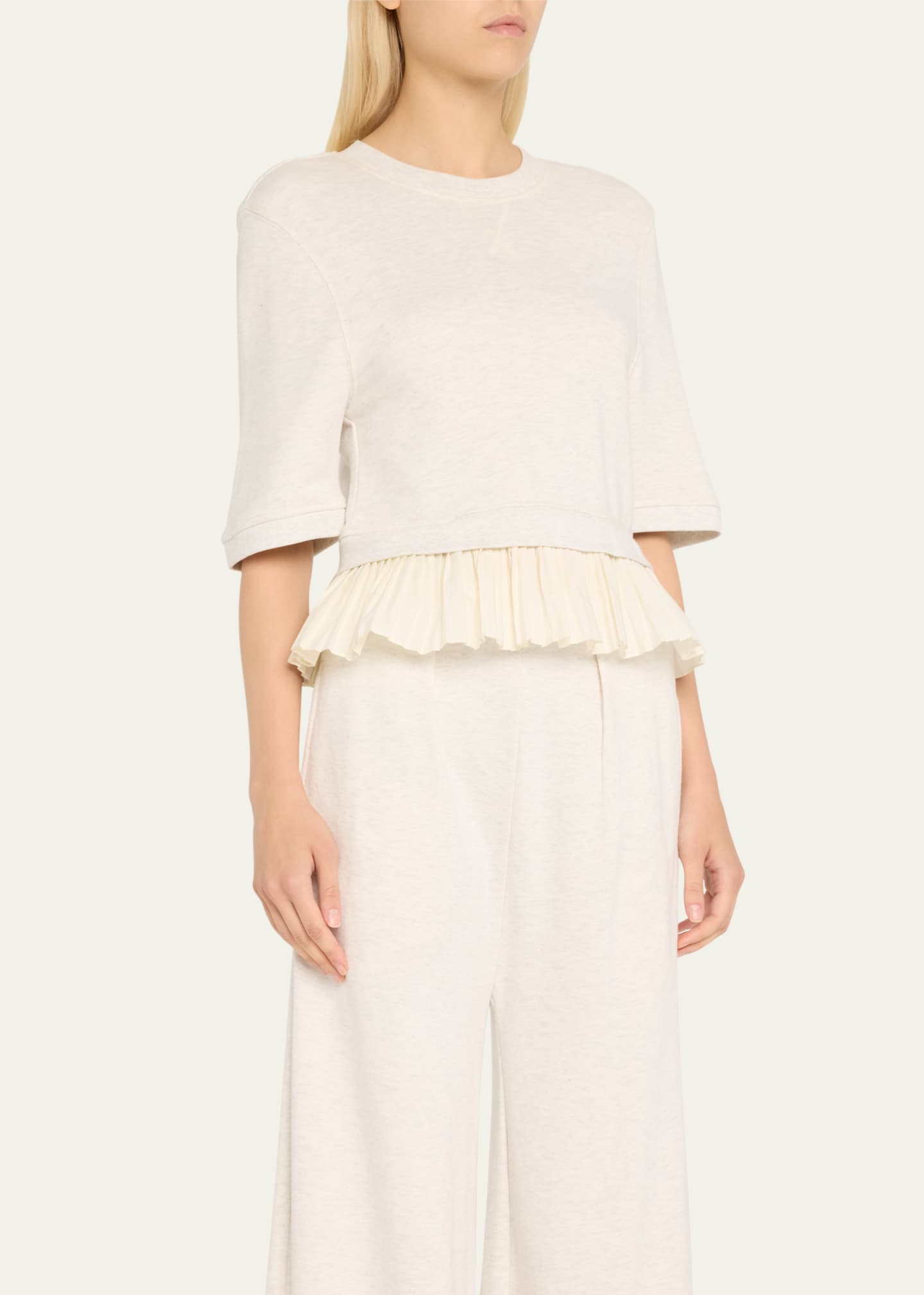 Ulla Johnson Harper Knit Peplum Top Image 4 of 5