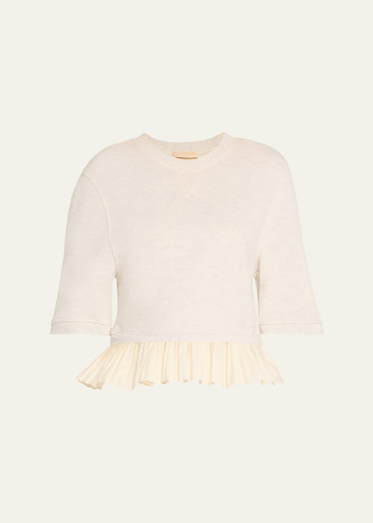 Ulla Johnson Harper Knit Peplum Top Image 1 of 5