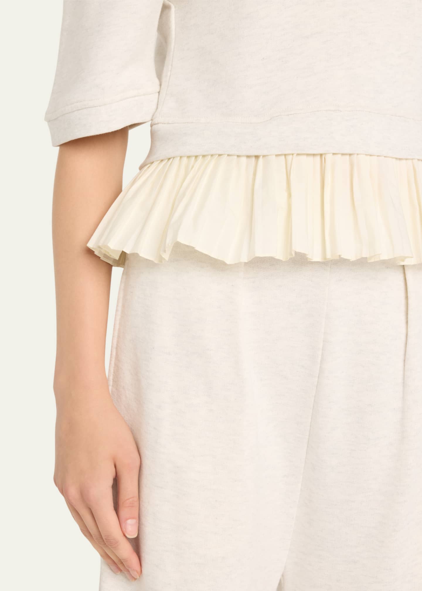 Ulla Johnson Harper Knit Peplum Top Image 5 of 5