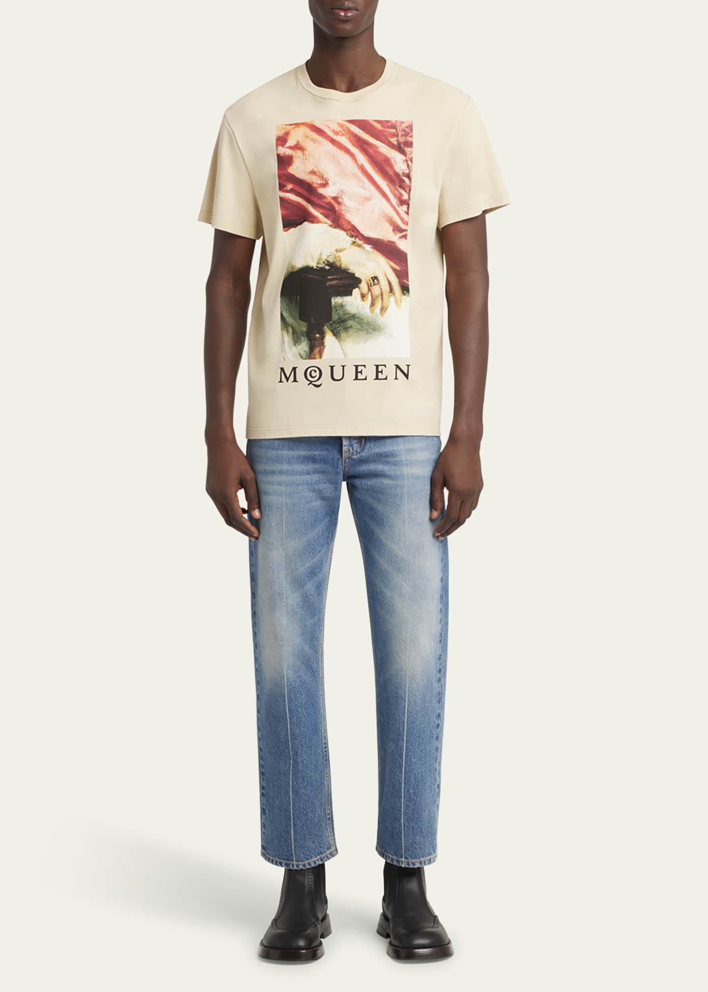 McQueen Men's Velazquez Pope Print T-Shirt Image 2 of 5