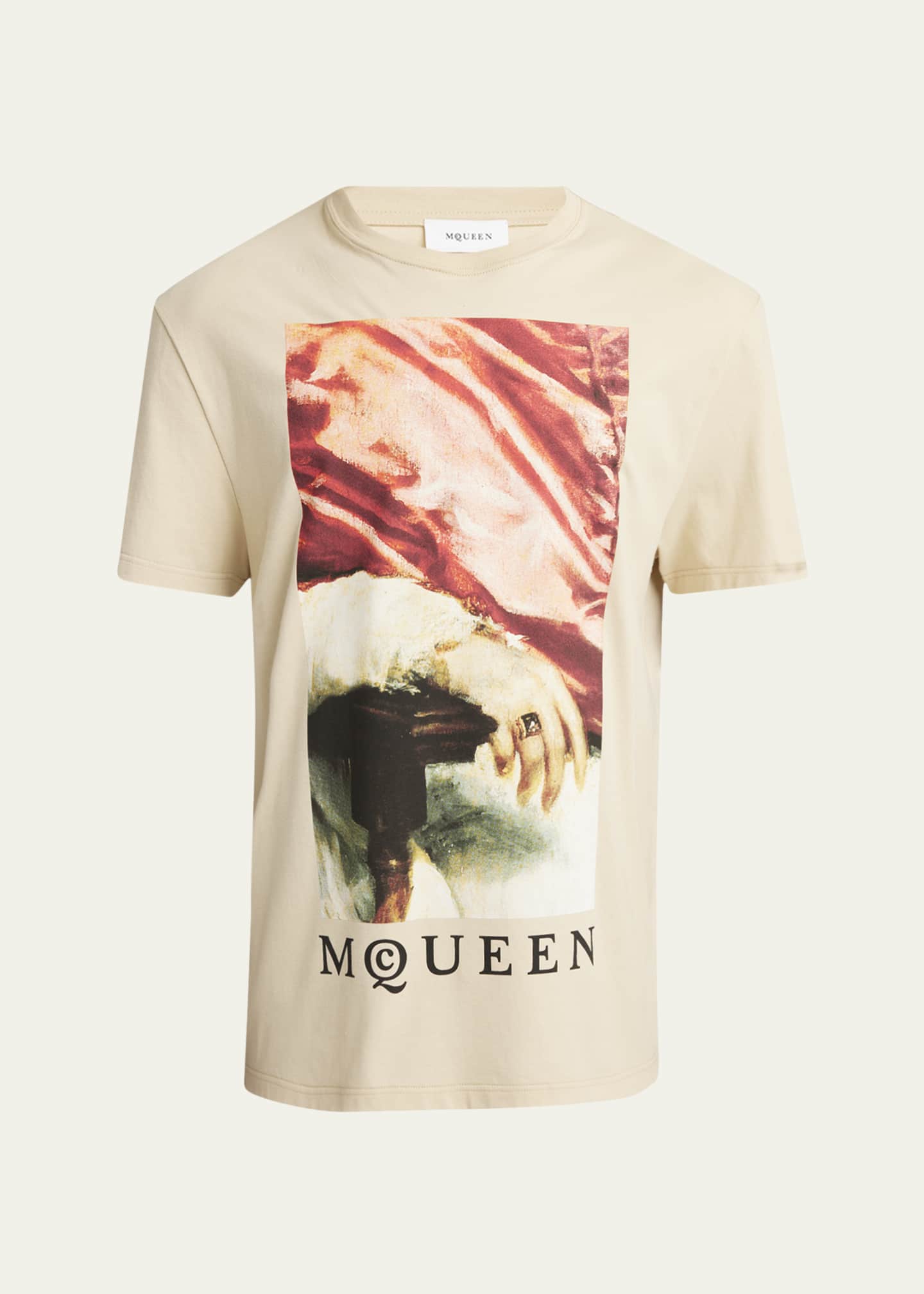 McQueen Men's Velazquez Pope Print T-Shirt Image 1 of 5