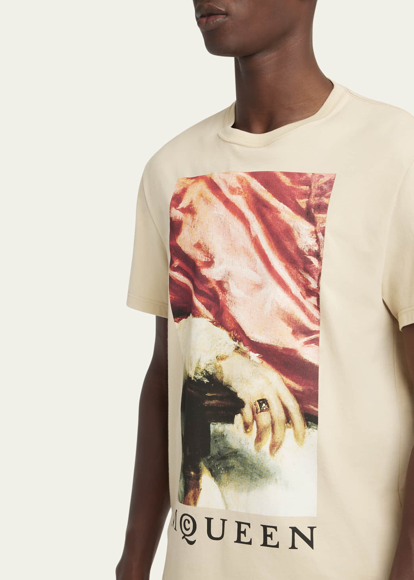 McQueen Men's Velazquez Pope Print T-Shirt Image 5 of 5