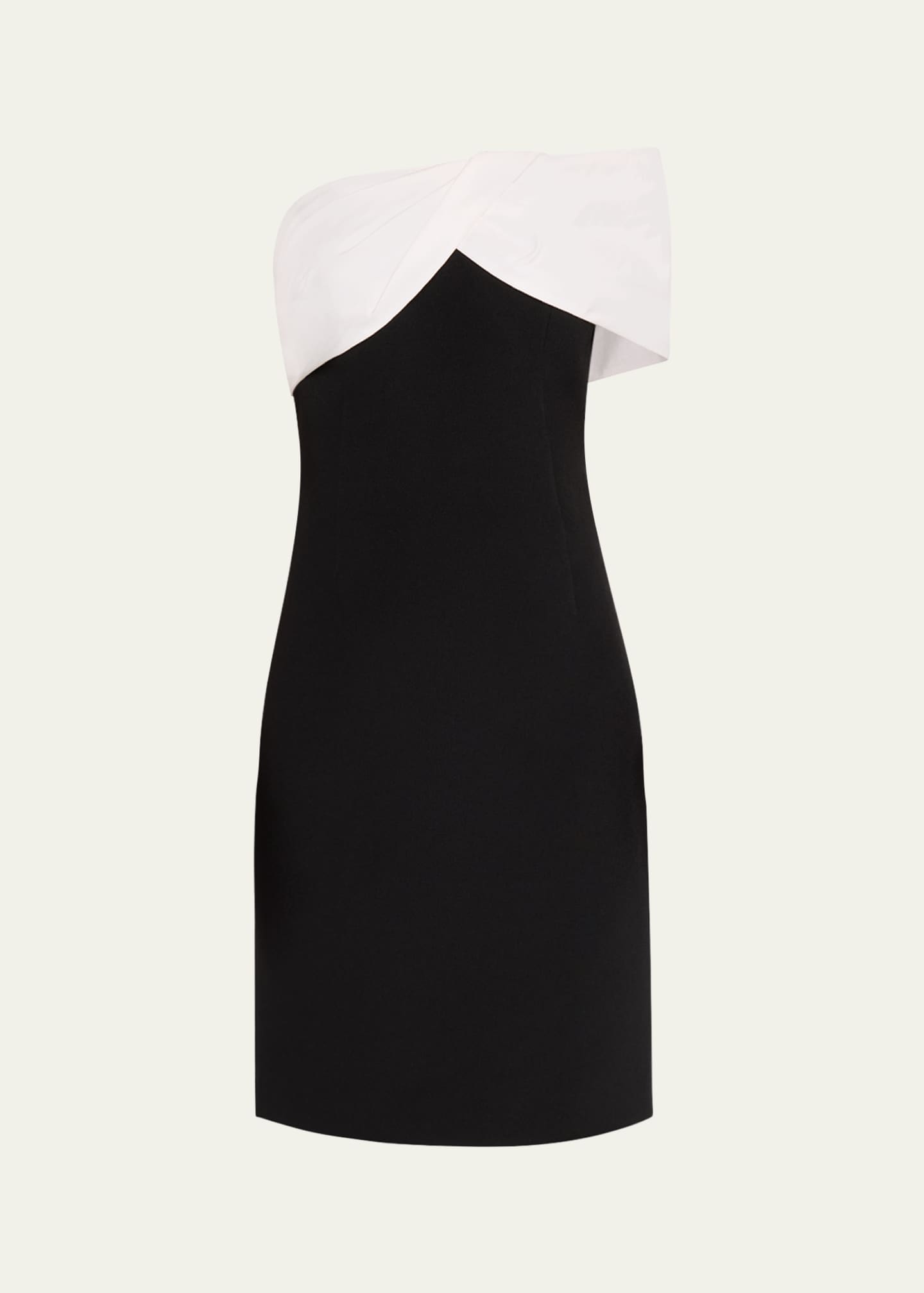 Rickie Freeman for Teri Jon Off-Shoulder Crepe & Taffeta Dress Image 1 of 5