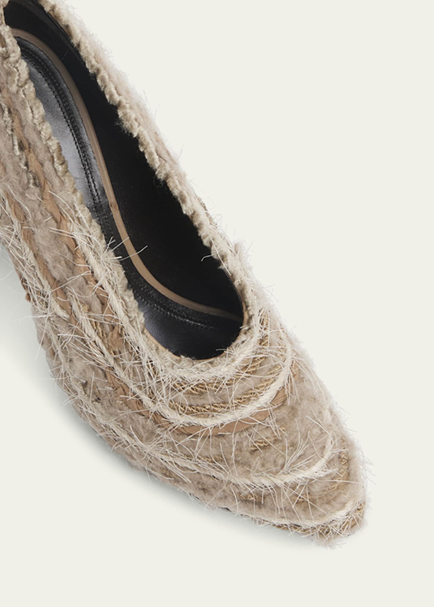 THE ROW Prudens Fuzzy Fabric Pumps Image 3 of 3
