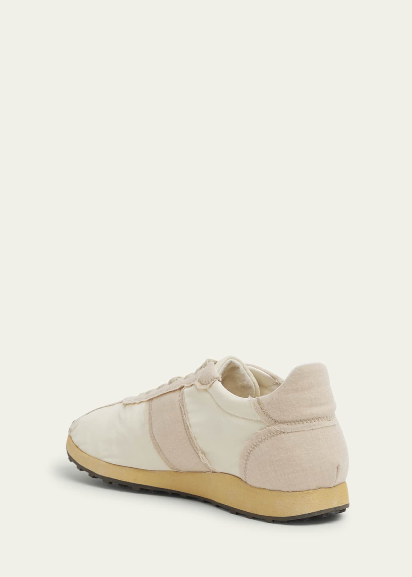 THE ROW Mica Distressed Lace-Up Sneakers Image 4 of 5