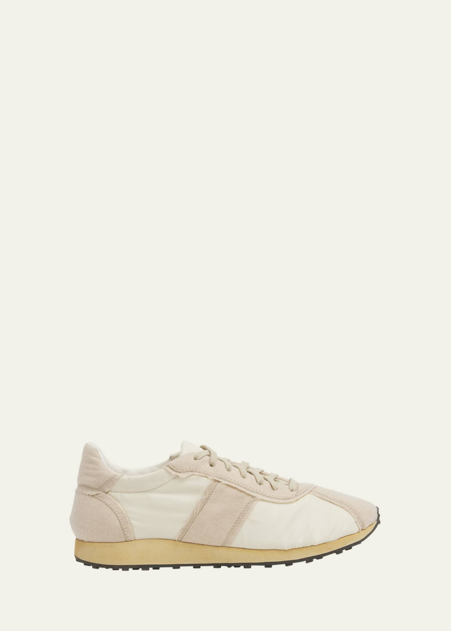 THE ROW Mica Distressed Lace-Up Sneakers Image 1 of 5