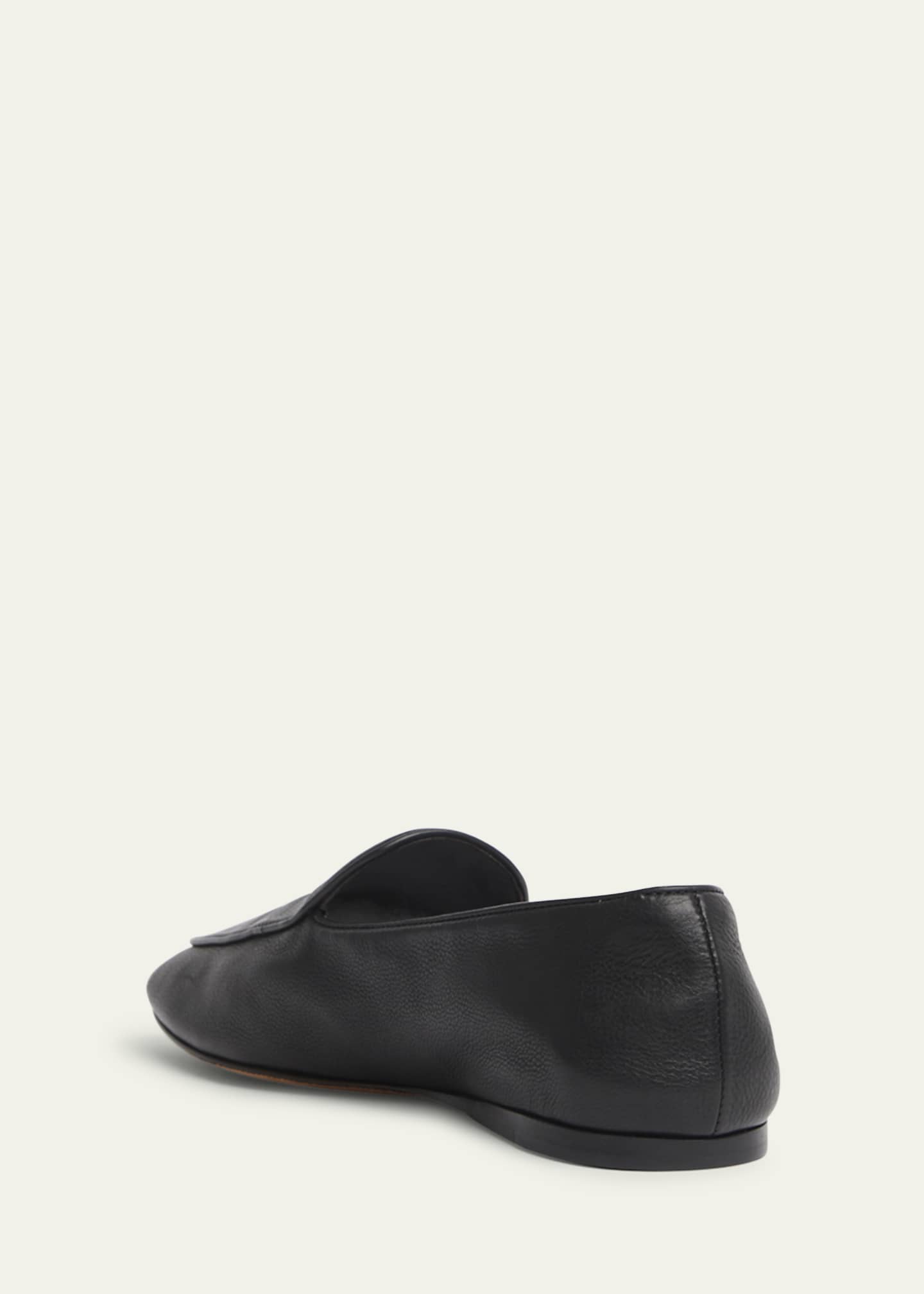 THE ROW Awar Leather Easy Loafers Image 2 of 3