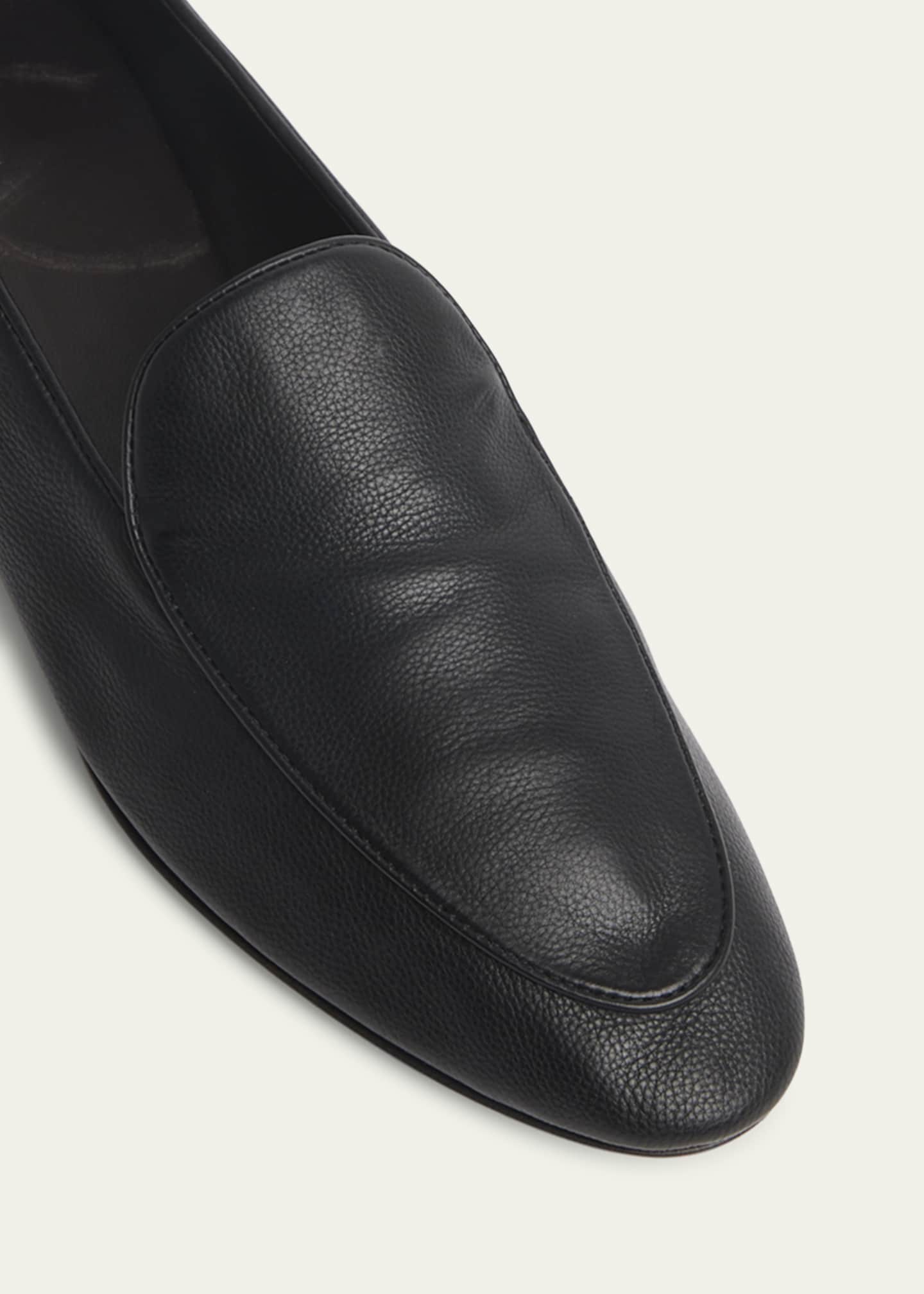 THE ROW Awar Leather Easy Loafers Image 3 of 3