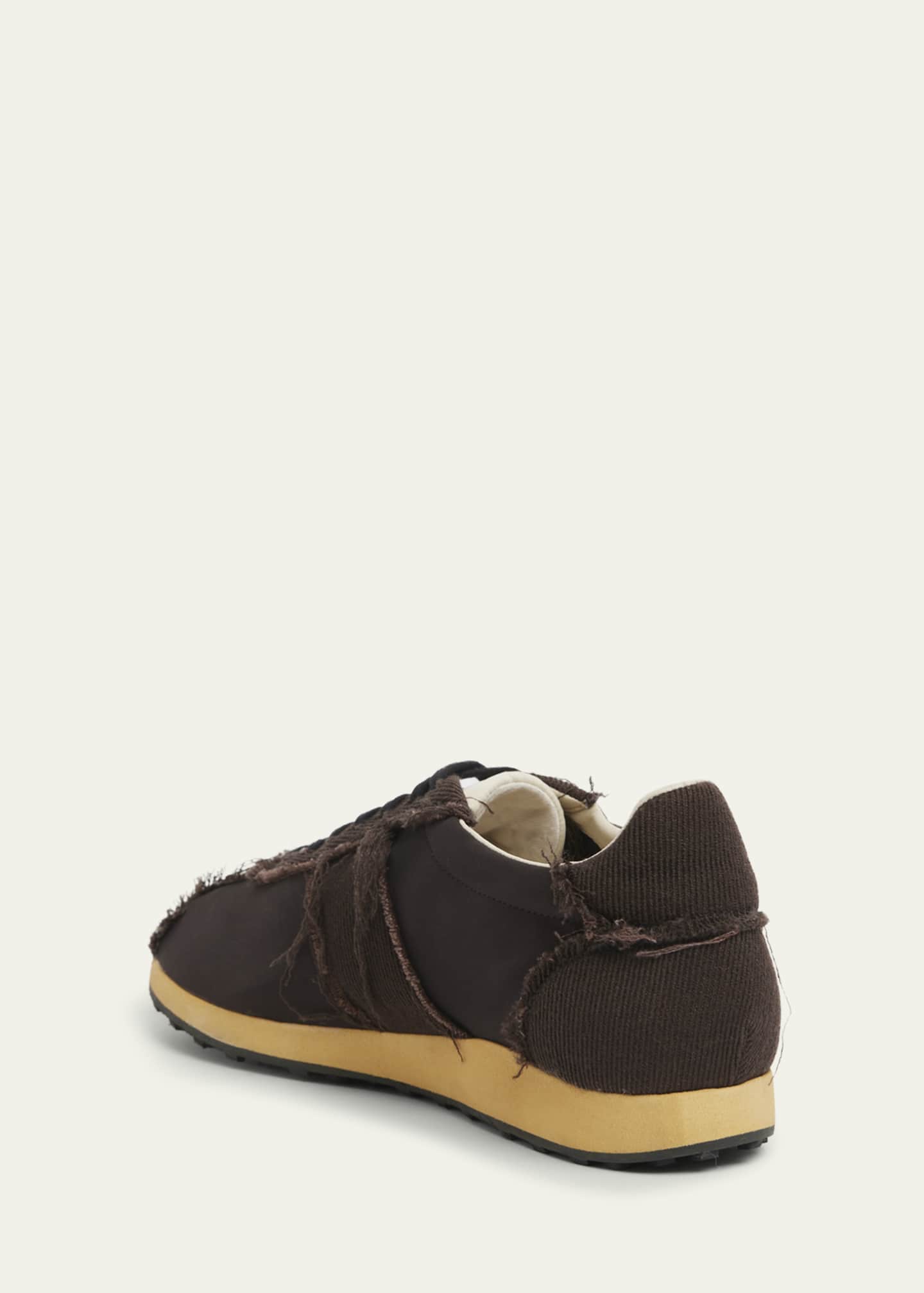 THE ROW Mica Distressed Lace-Up Sneakers Image 4 of 5