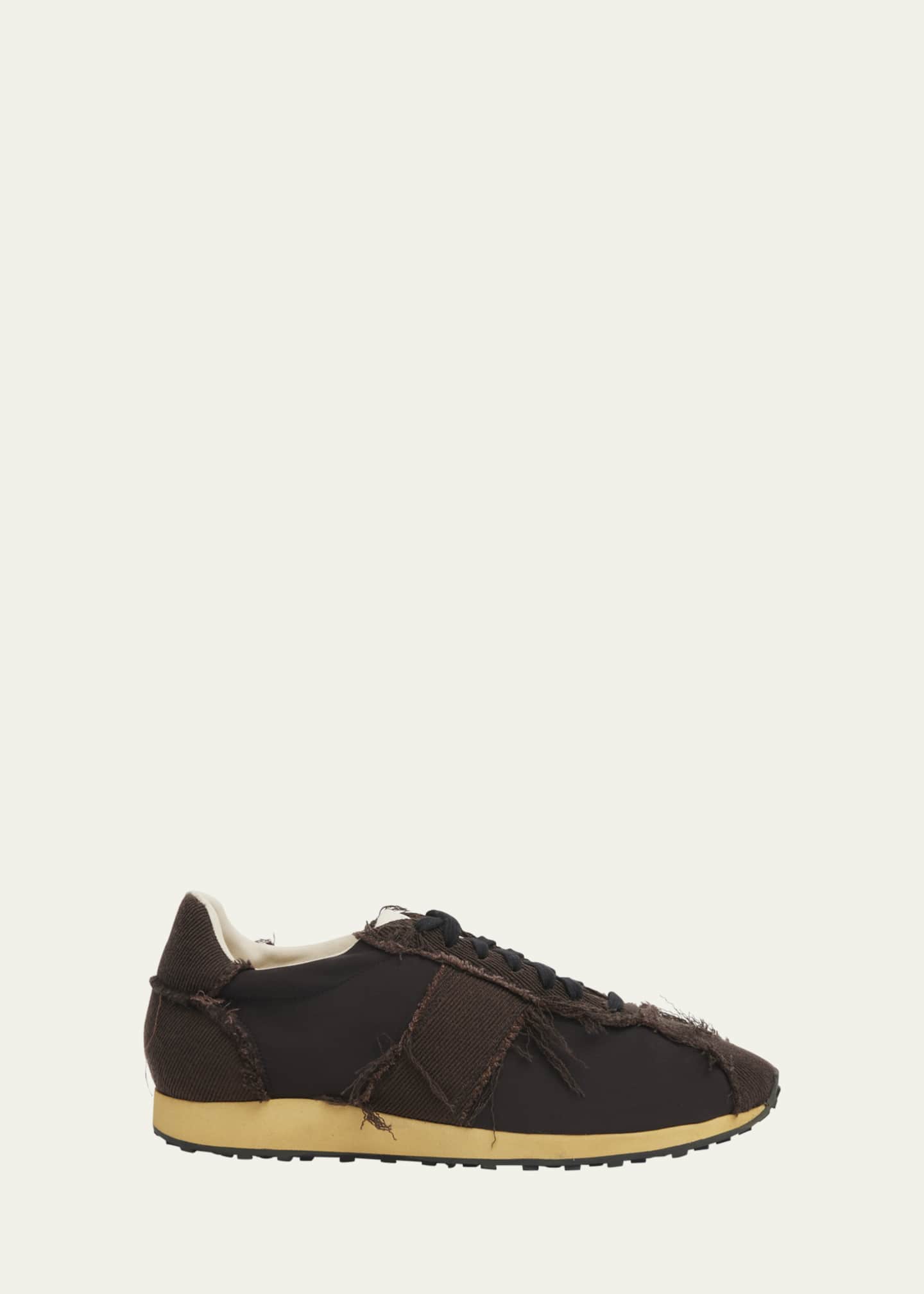 THE ROW Mica Distressed Lace-Up Sneakers Image 1 of 5