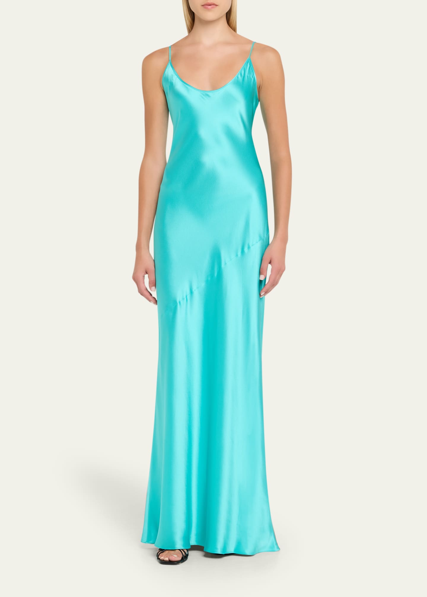 L'Agence Charmaine U-Neck Silk Gown Image 2 of 5