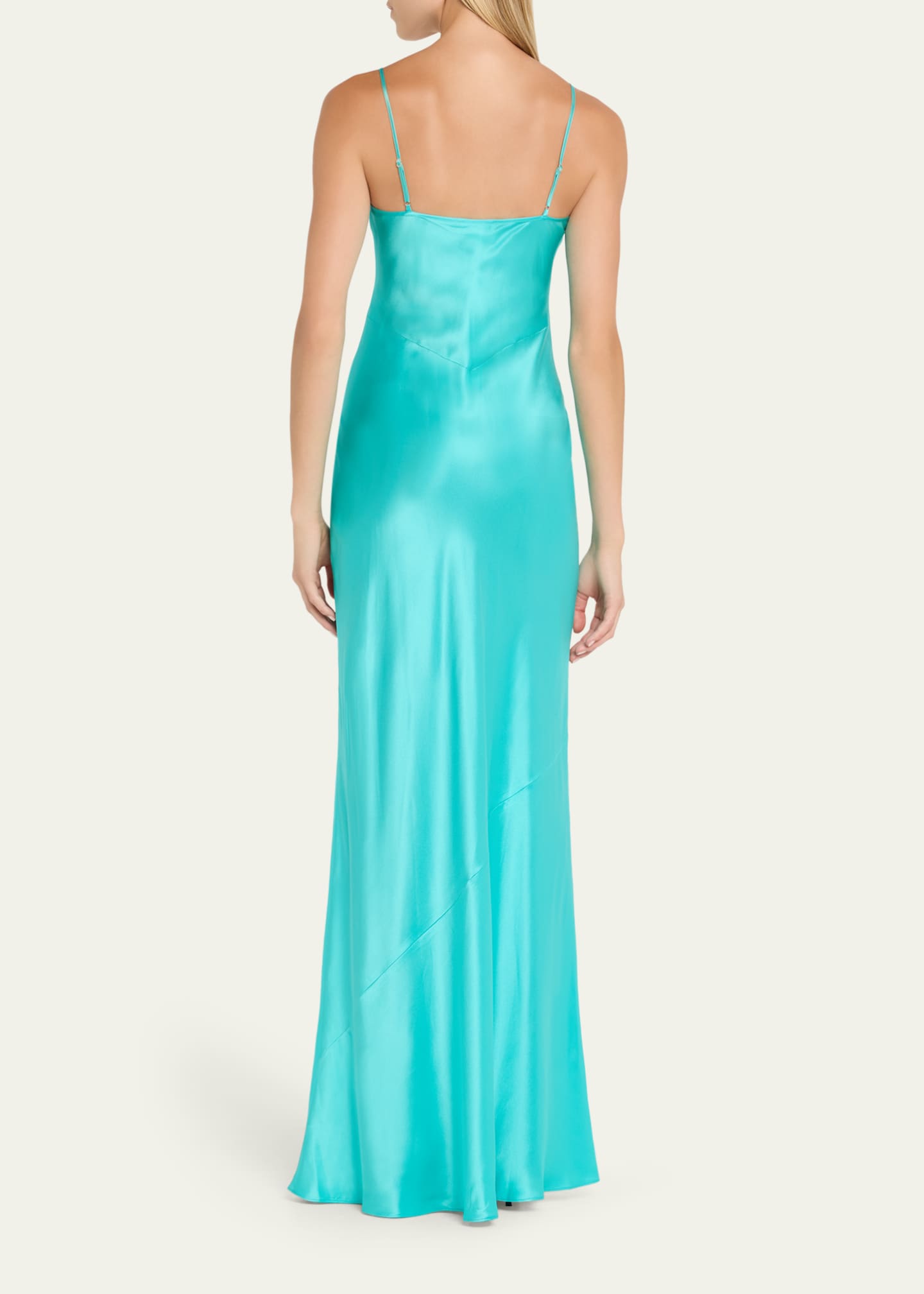 L'Agence Charmaine U-Neck Silk Gown Image 3 of 5