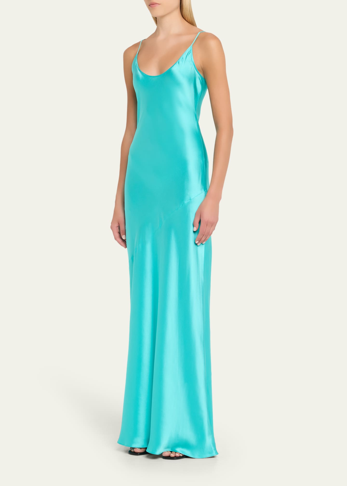 L'Agence Charmaine U-Neck Silk Gown Image 4 of 5