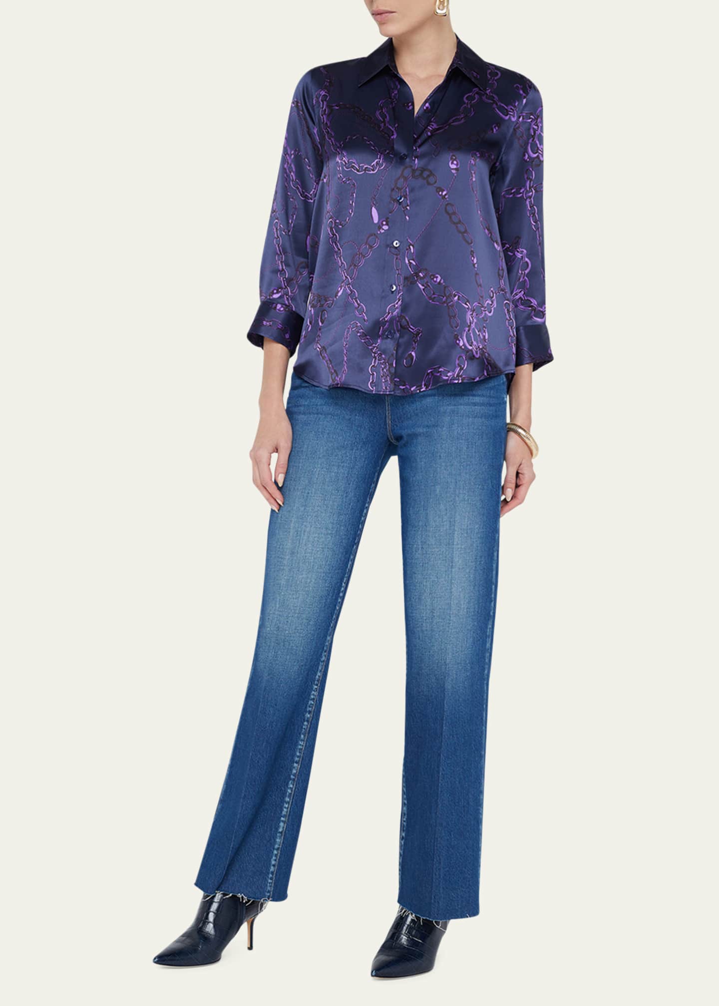 L'Agence Dani Silk Blouse Image 2 of 5