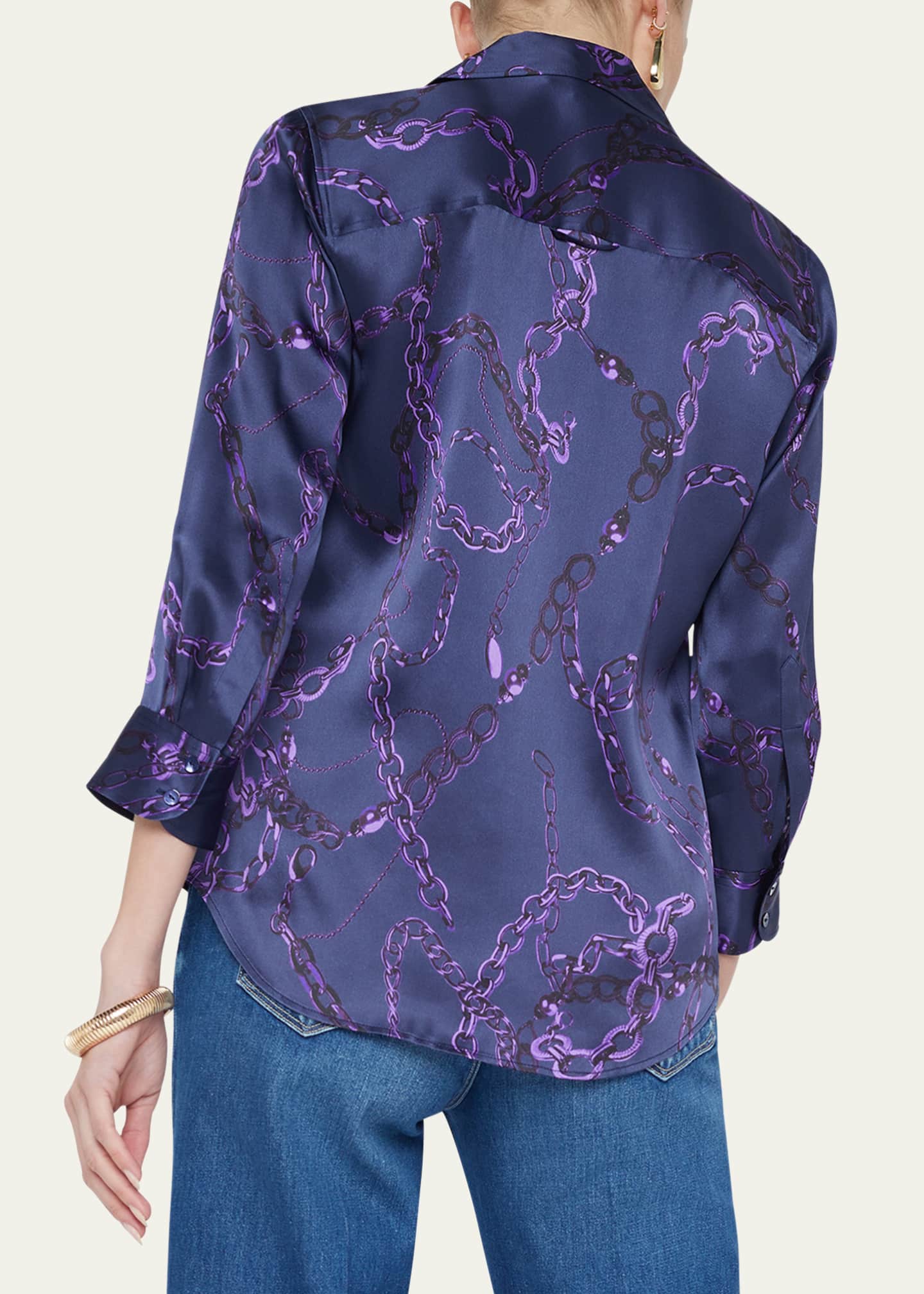 L'Agence Dani Silk Blouse Image 3 of 5
