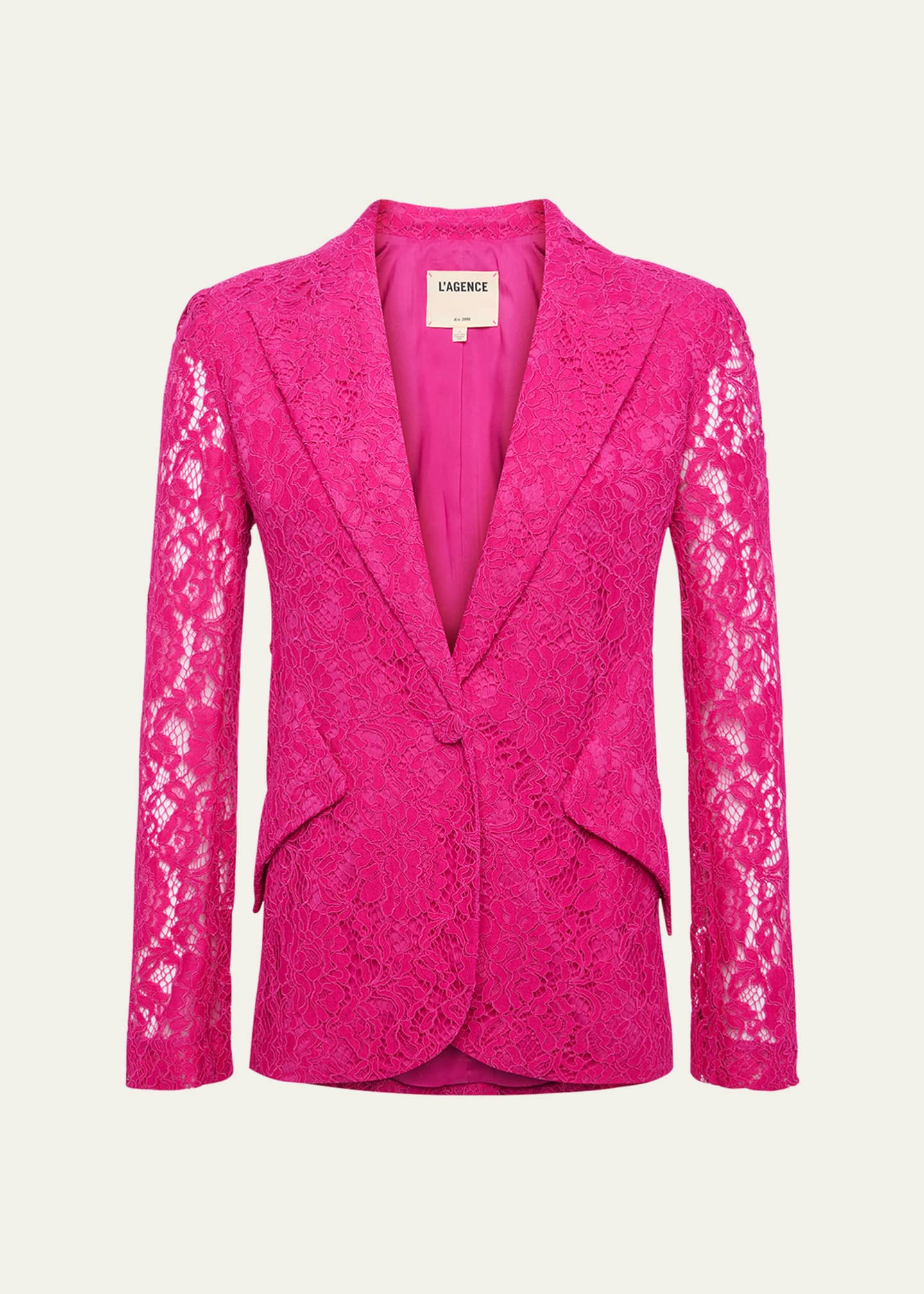 L'Agence Chamberlain Floral Lace Blazer Image 1 of 5