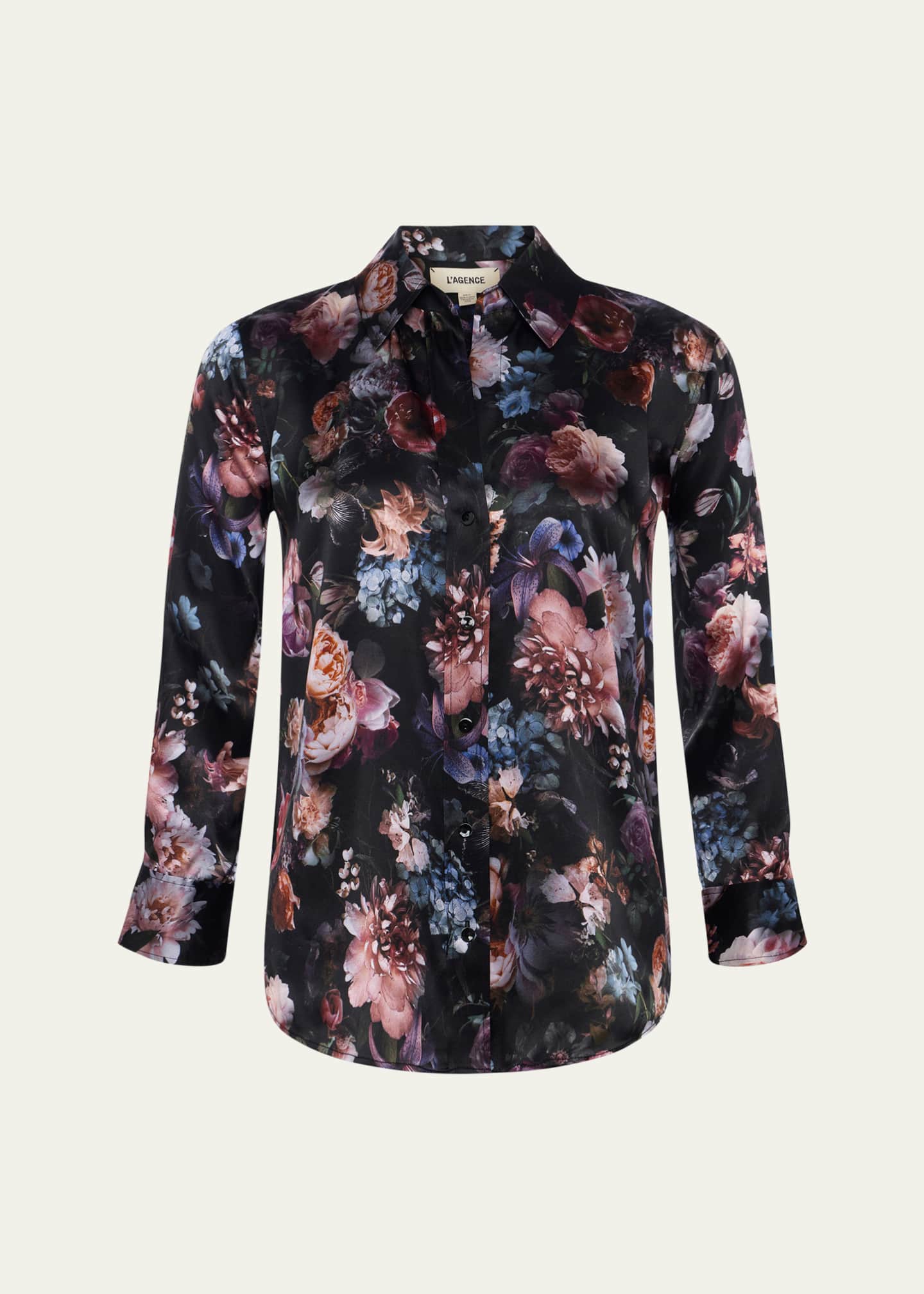 L'Agence Dani Floral Silk Blouse Image 1 of 5