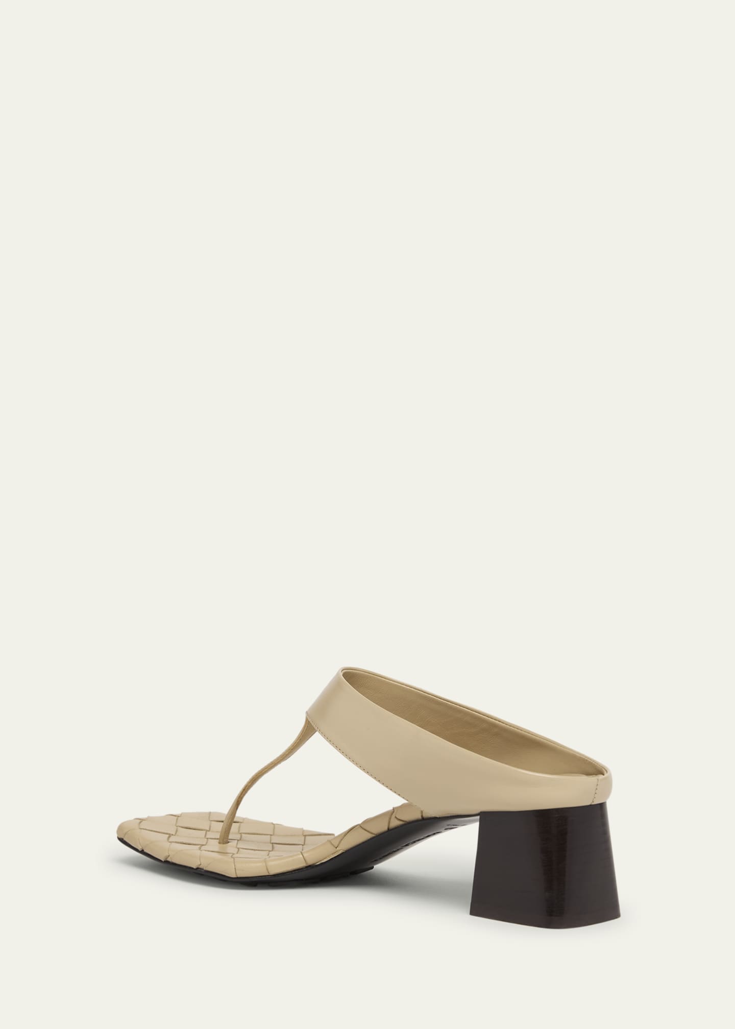 Bottega Veneta Marella Leather Thong Slide Sandals Image 4 of 6
