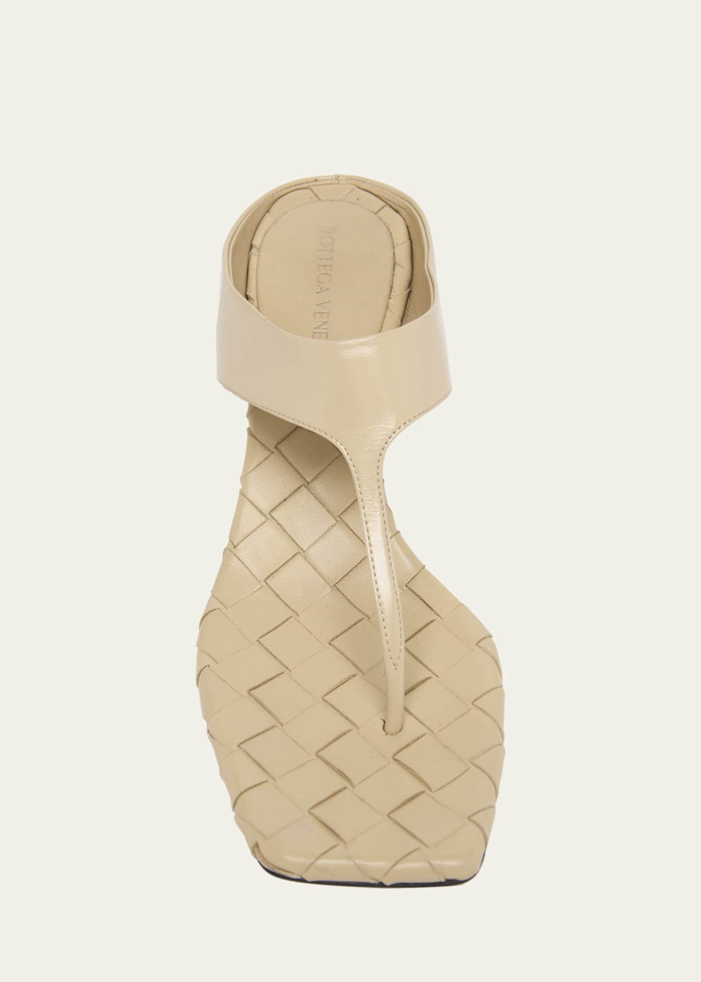 Bottega Veneta Marella Leather Thong Slide Sandals Image 6 of 6