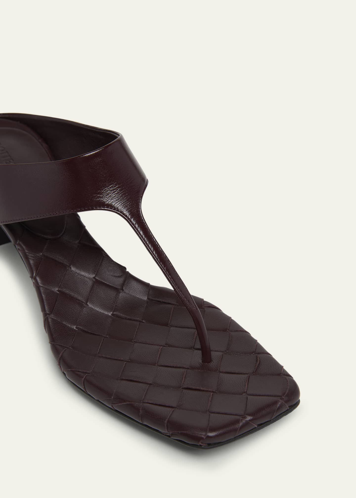 Bottega Veneta Marella Leather Thong Slide Sandals Image 5 of 6
