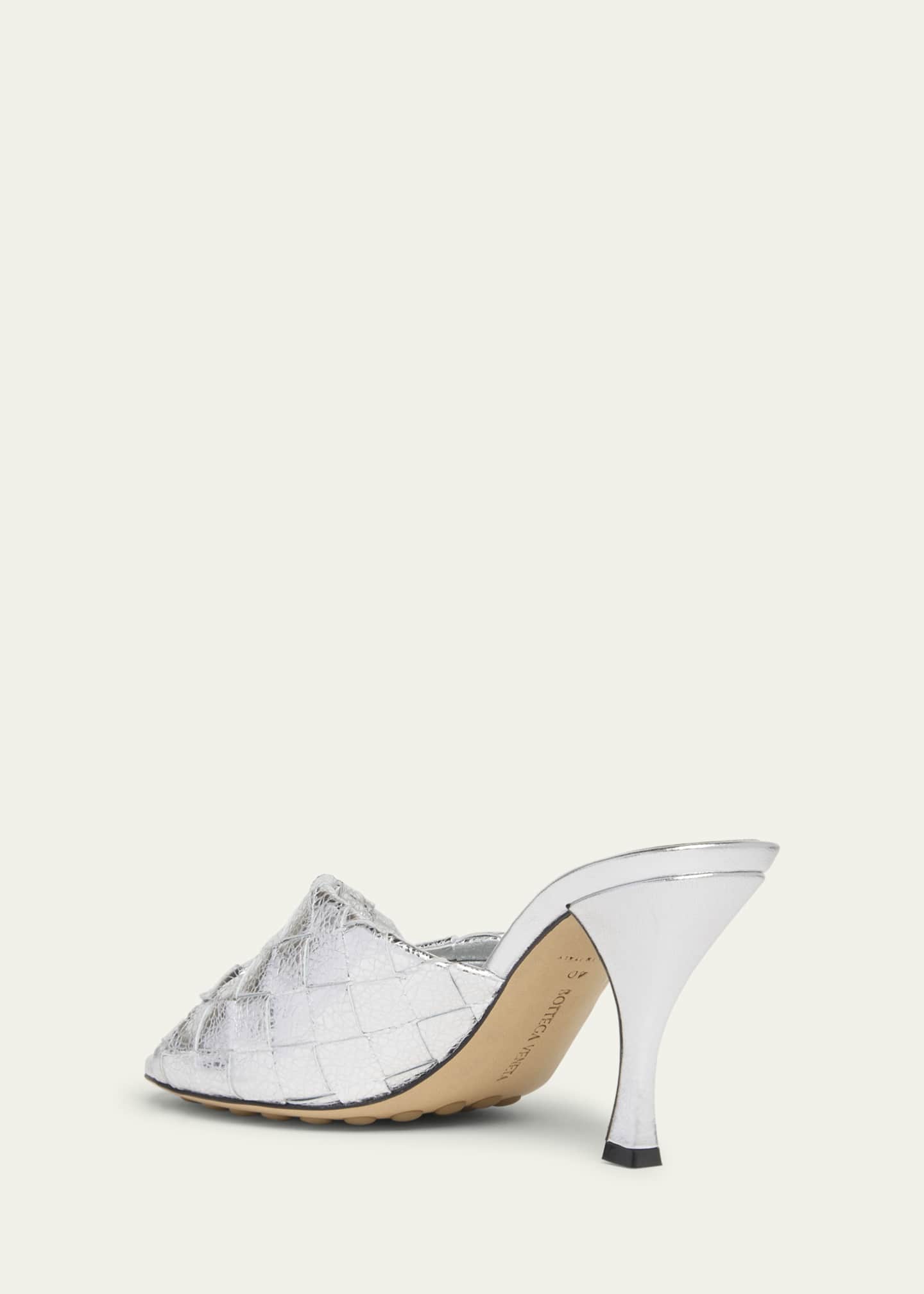 Bottega Veneta Blink Metallic Napa Sandals - Bergdorf Goodman