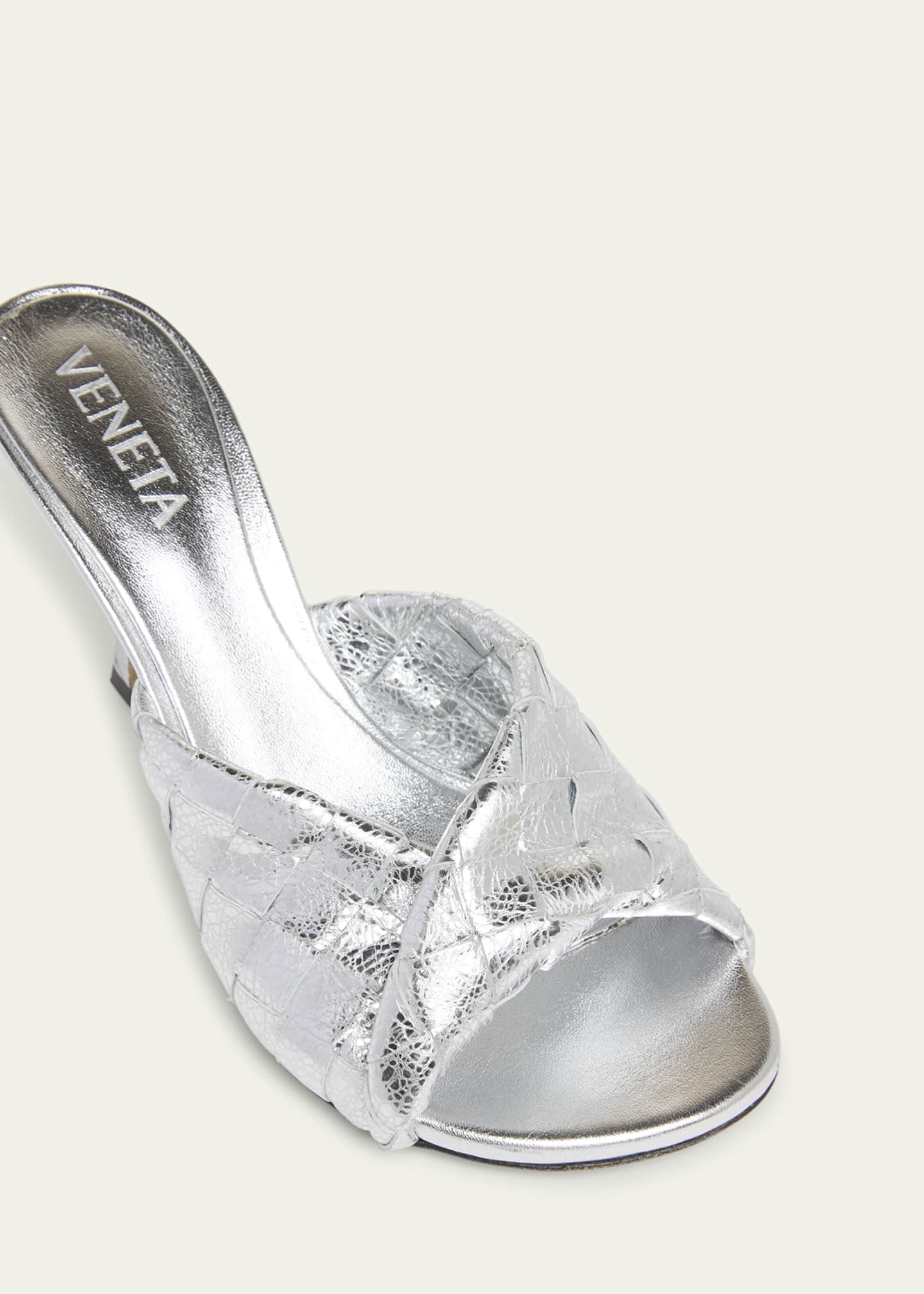 【関税&送料込】Bottega Veneta Blink Nappa Sandals Bottega Veneta Blink Metallic Napa Sandals - Bergdorf Goodman