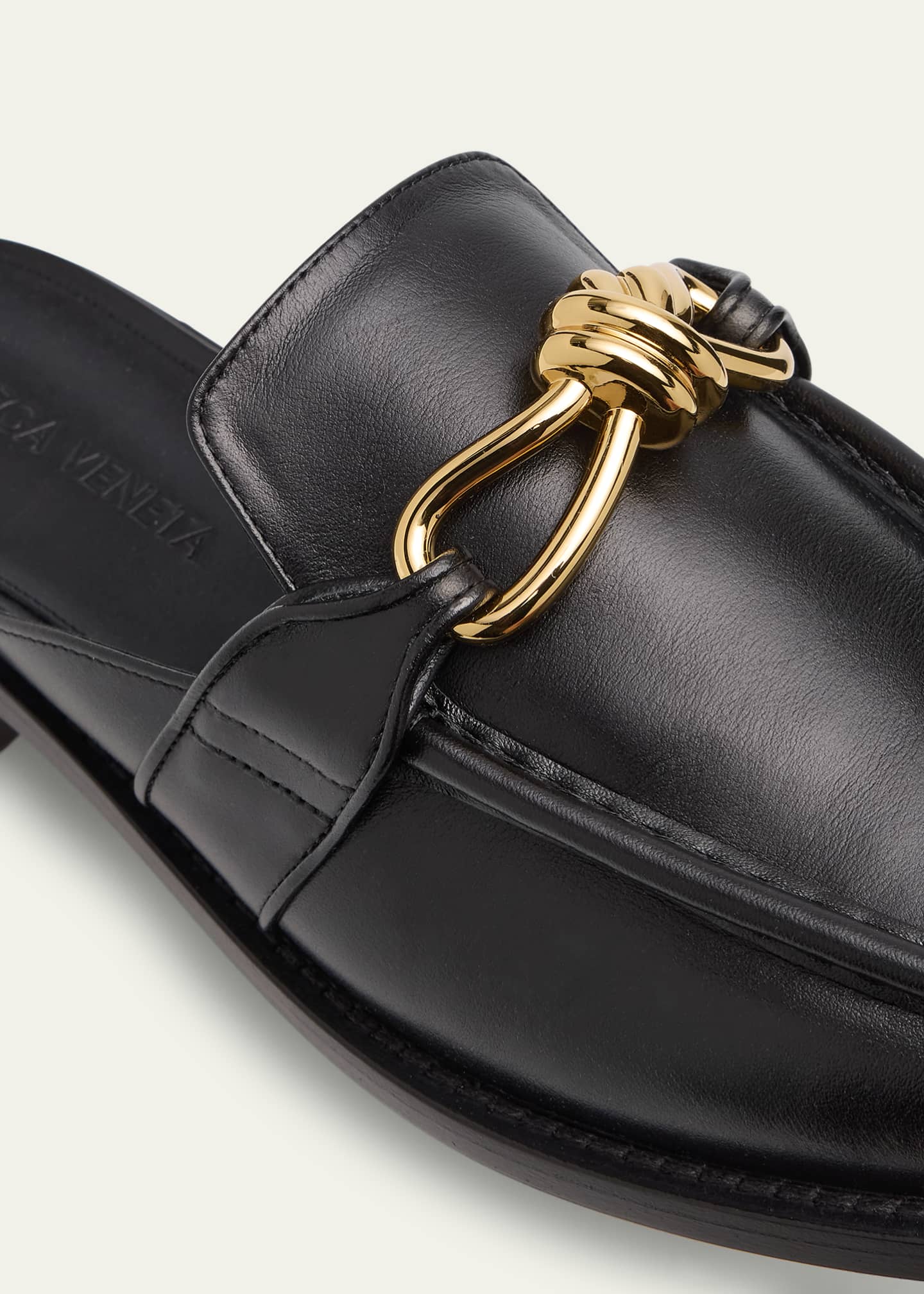 Bottega Veneta Astaire Knot Leather Loafer Mules Image 5 of 6