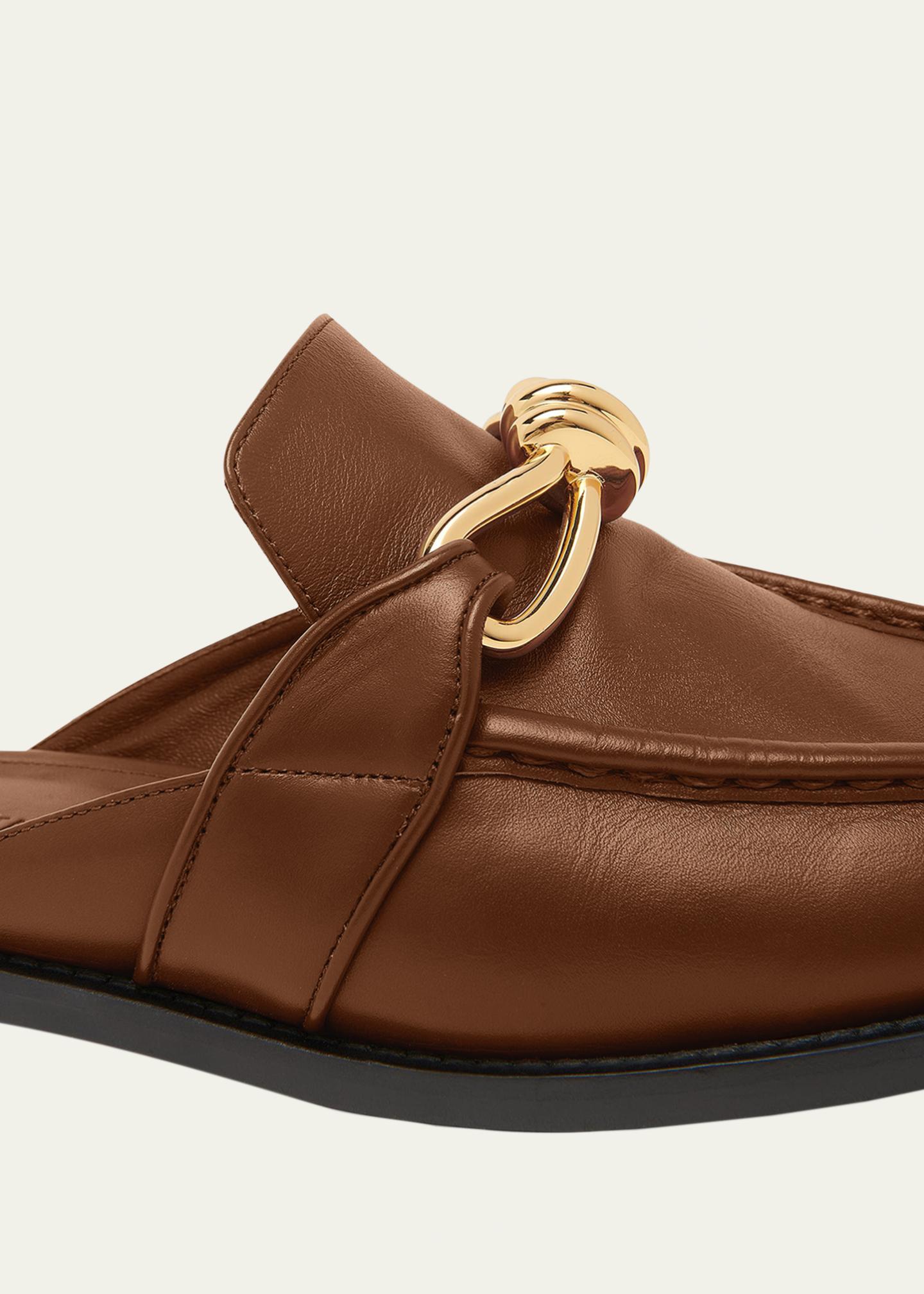 Bottega Veneta Astaire Knot Leather Loafer Mules - Bergdorf Goodman