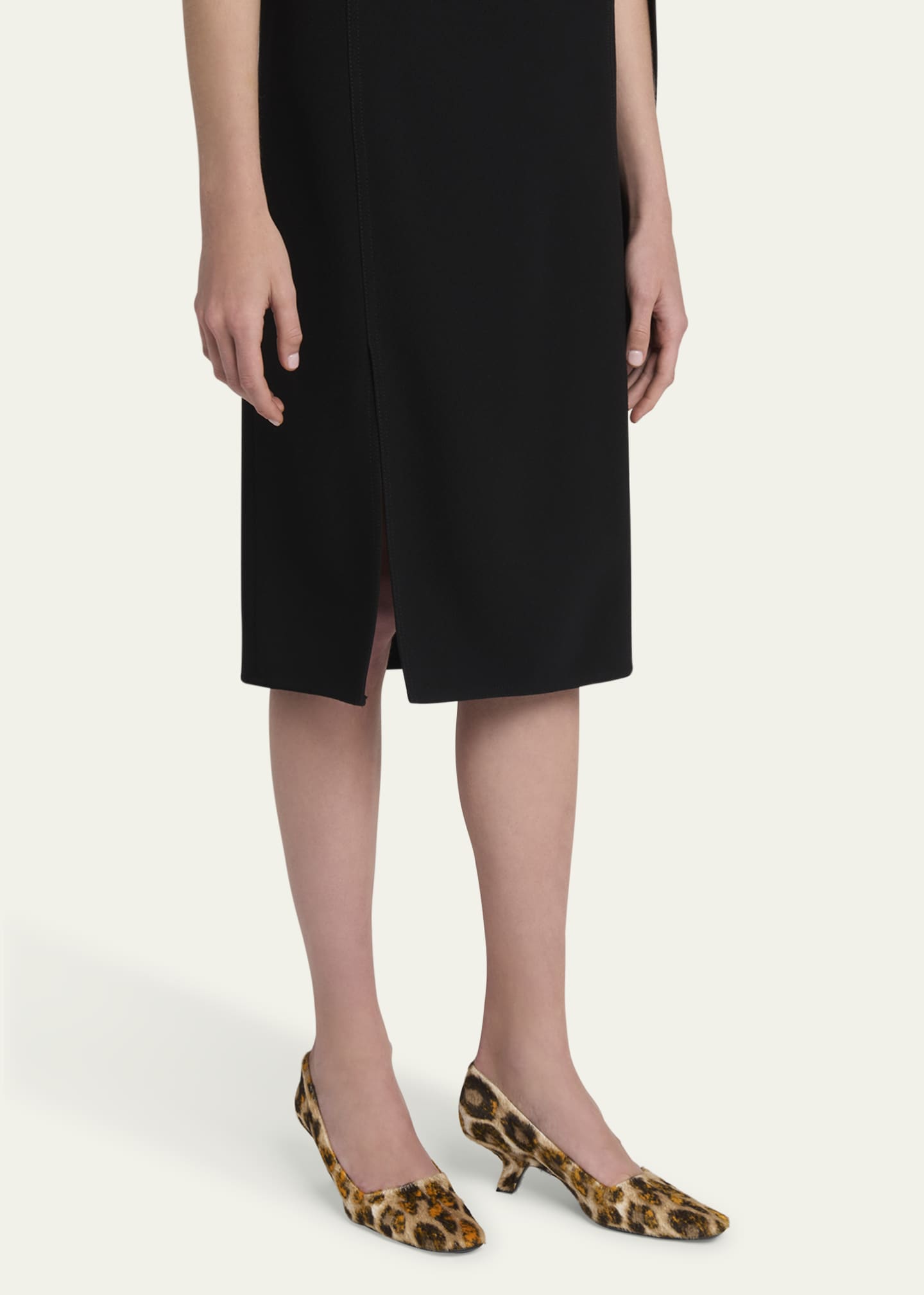 Bottega Veneta Boogie Jaguar-Printed Calf Hair Pumps Image 2 of 5