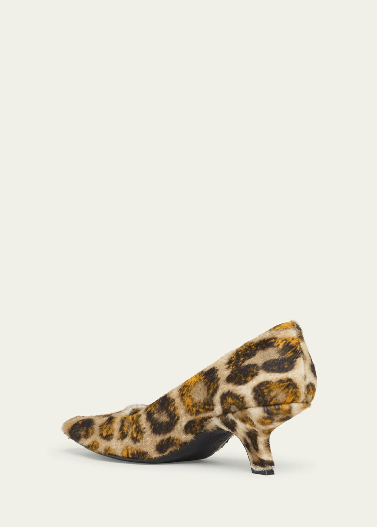 Bottega Veneta Boogie Jaguar-Printed Calf Hair Pumps Image 4 of 5