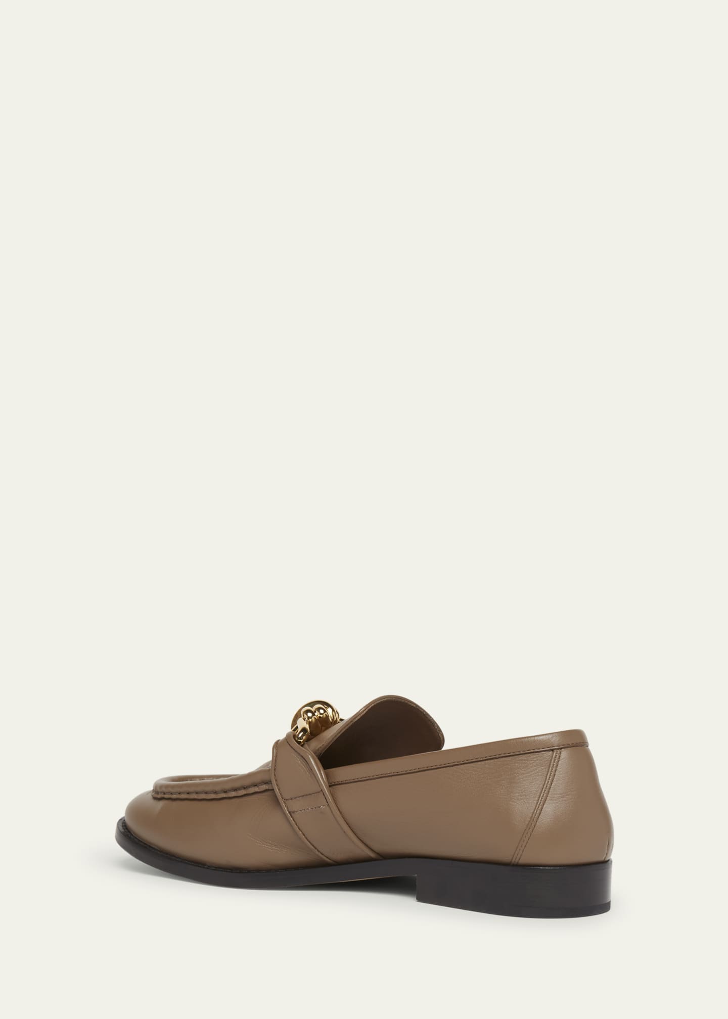 Bottega Veneta Astaire Metal-Knot Leather Loafers Image 2 of 3