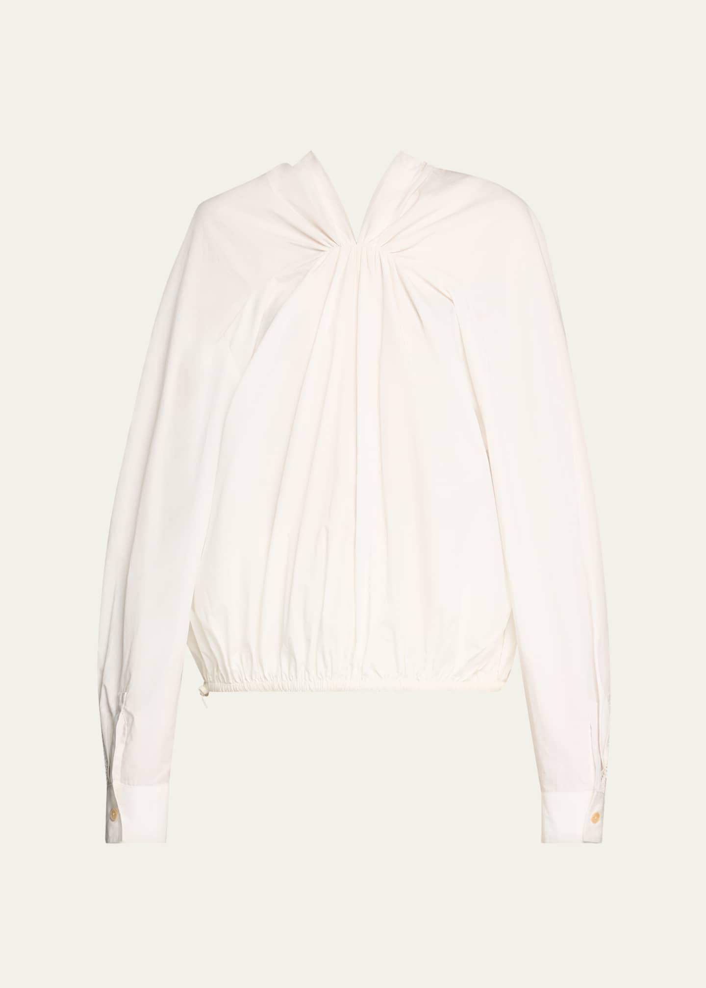 Diotima Braceback Poplin Gathered Drawstring Balloon Top Image 1 of 5