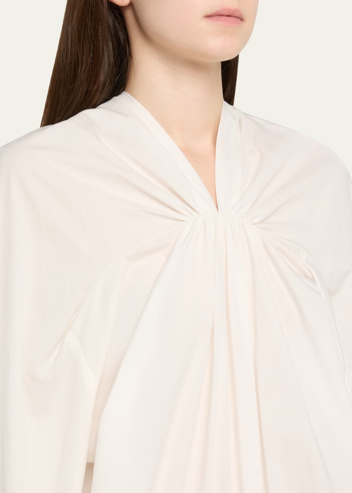 Diotima Braceback Poplin Gathered Drawstring Balloon Top Image 5 of 5