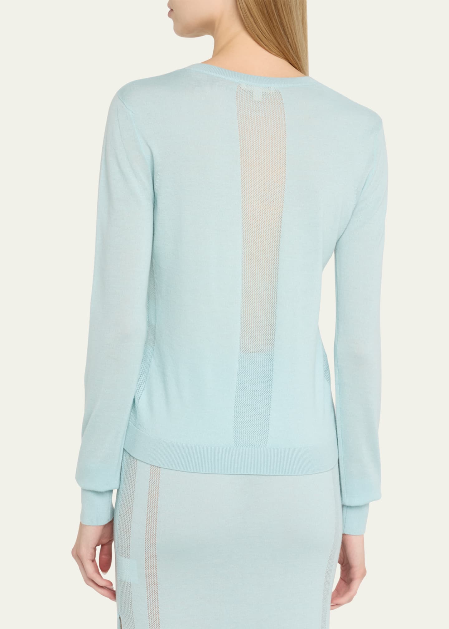 Diotima Barton Henley Pointelle Cashmere Cardigan Image 3 of 5
