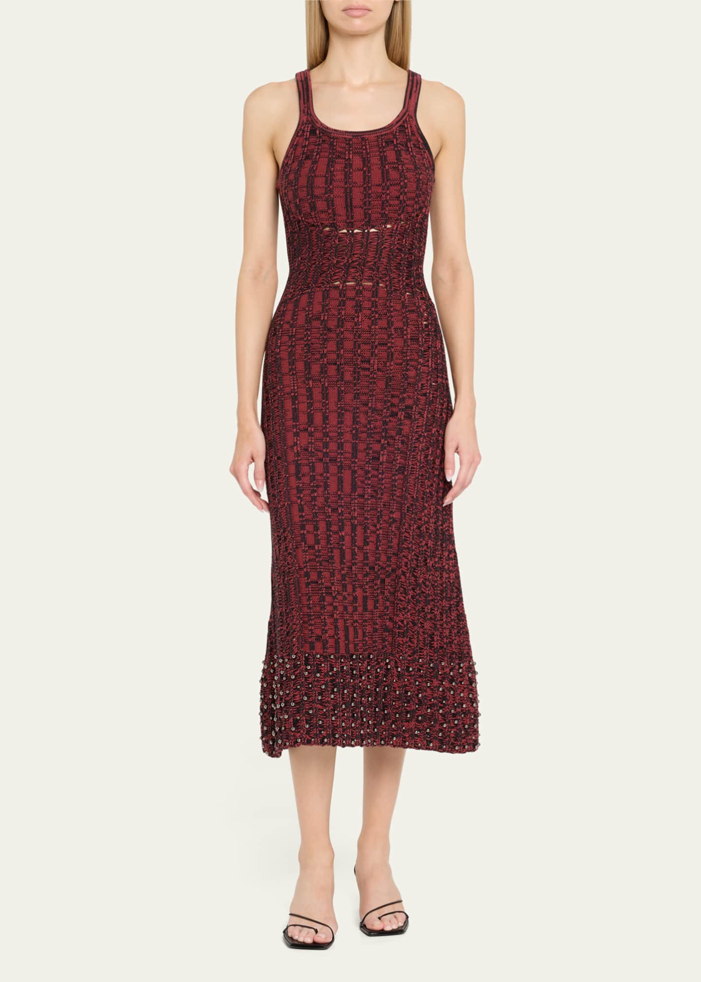 Diotima Samedi Rib Two-Tone Studded Dress Image 2 of 5