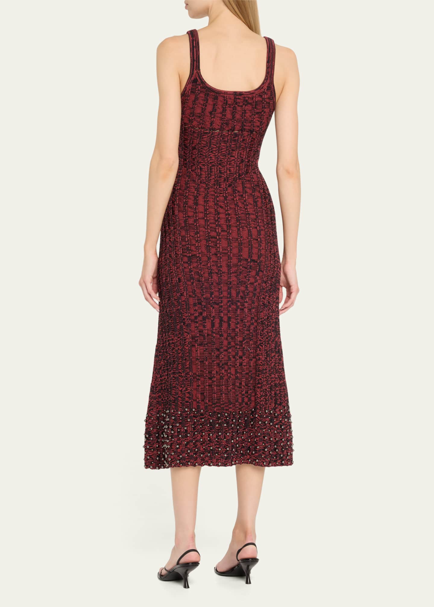 Diotima Samedi Rib Two-Tone Studded Dress Image 3 of 5